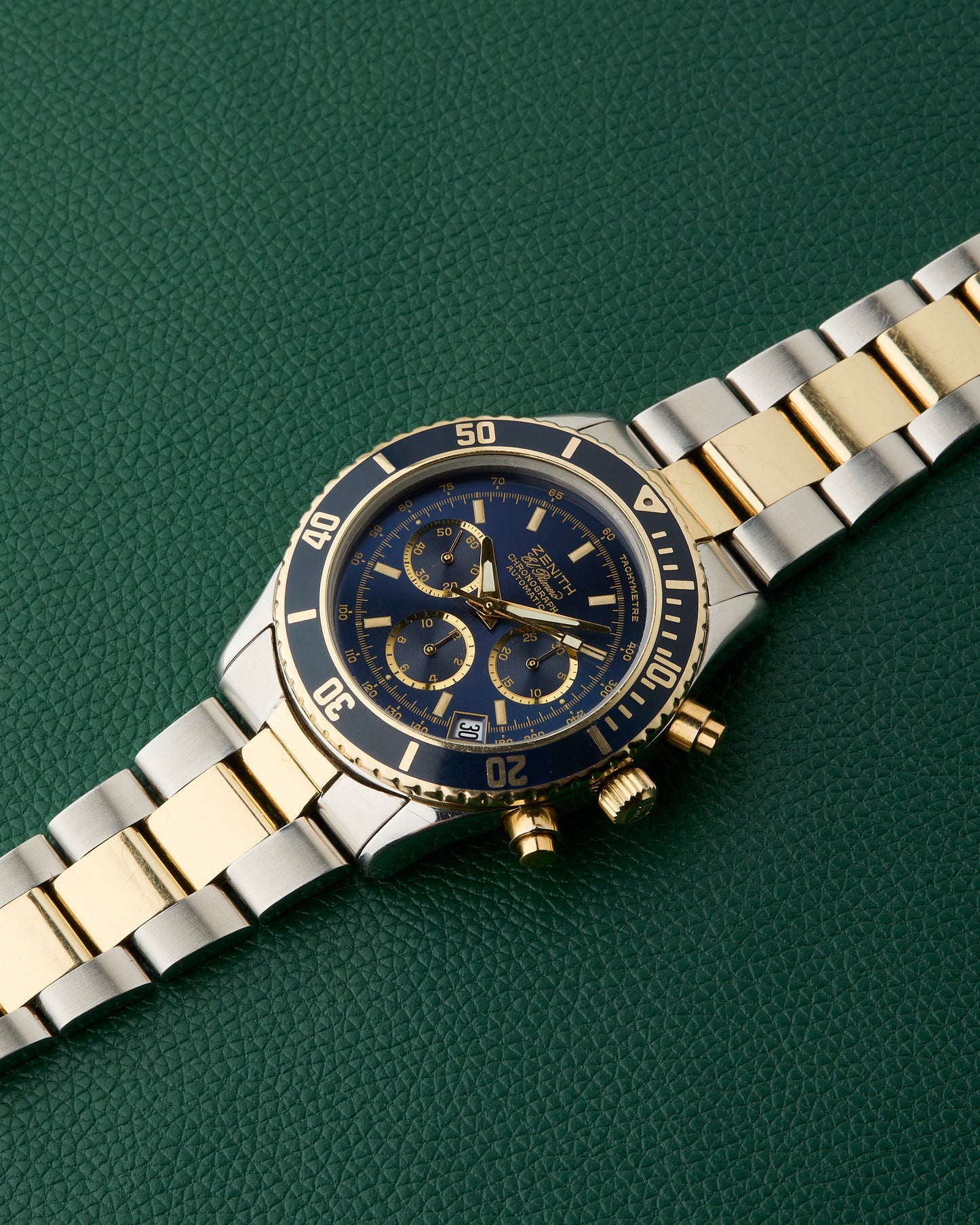 Zenith De Luca 89.0310.400 El Primero Blue Dial Steel & 14K Gold