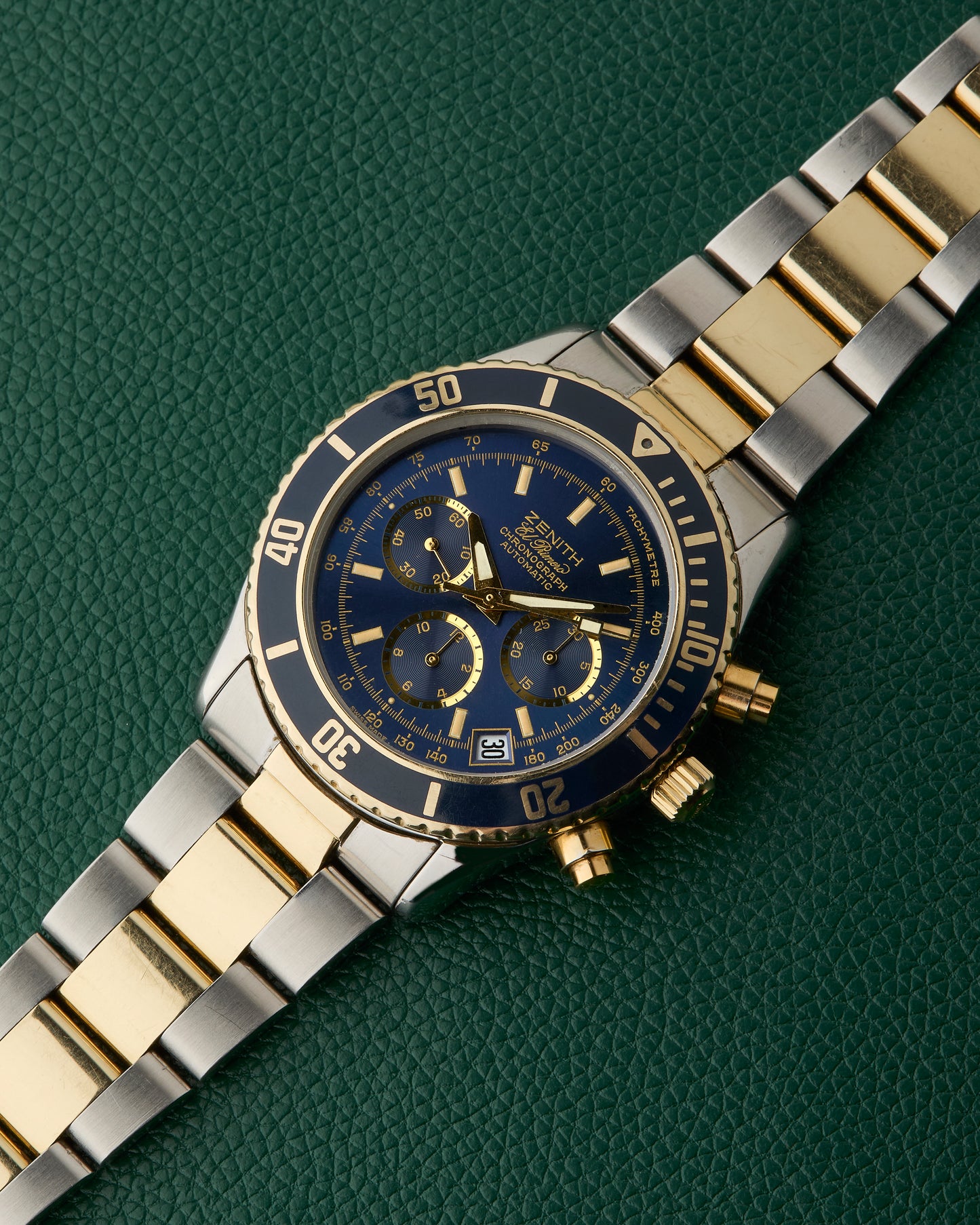Zenith De Luca 89.0310.400 El Primero Blue Dial Steel & 14K Gold