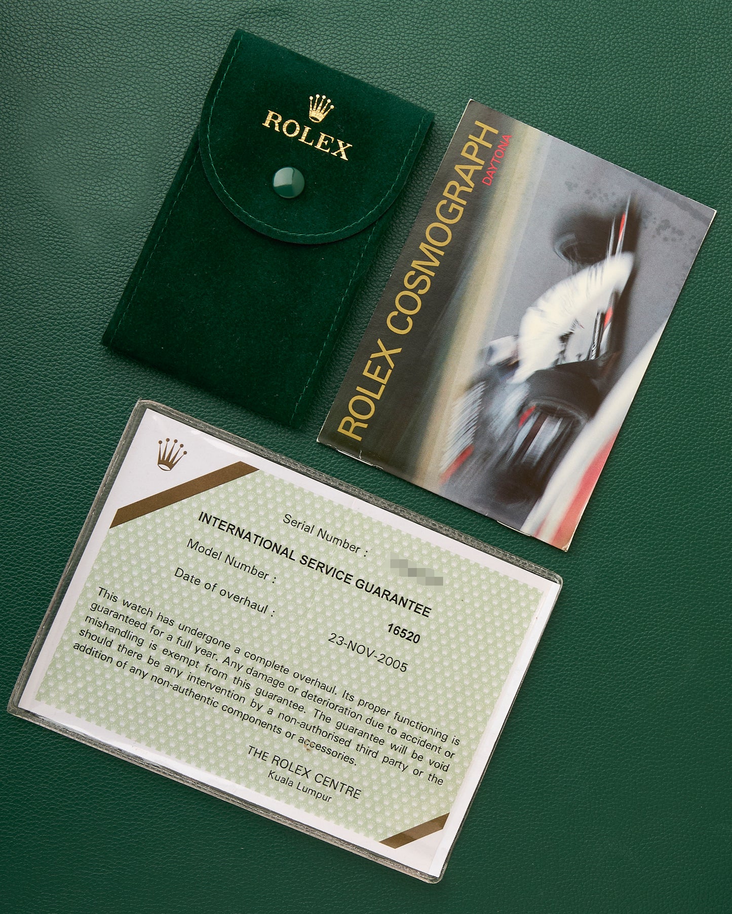 Rolex Ref.16520 Zenith Daytona Black Oyster Perpetual Box 1996