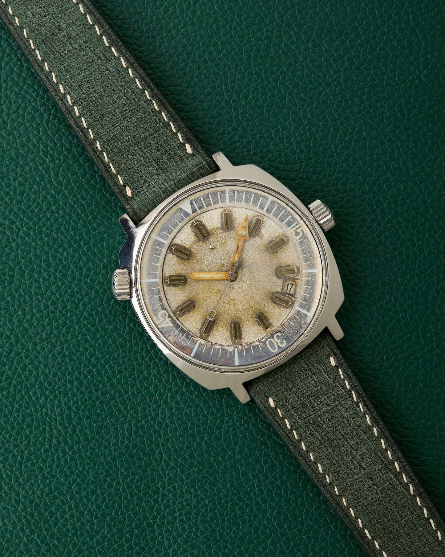 Zenith Super Sub Sea Ref. A3635 Vintage Diver Patina Ghost Dial