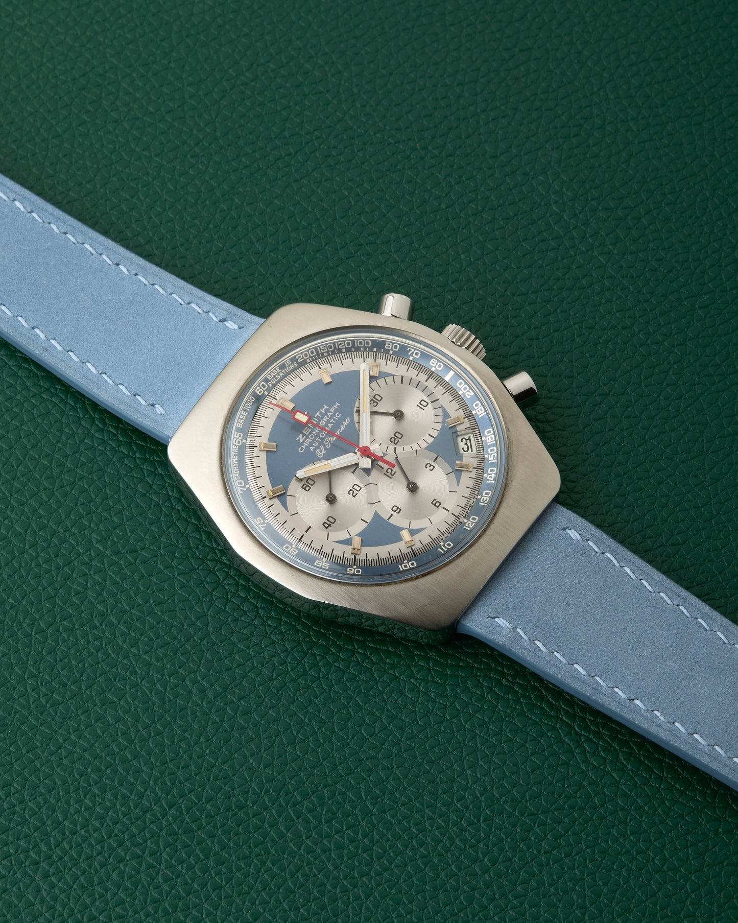 Zenith A788 El Primero Vintage Chronograph Pulsations Blue Dial