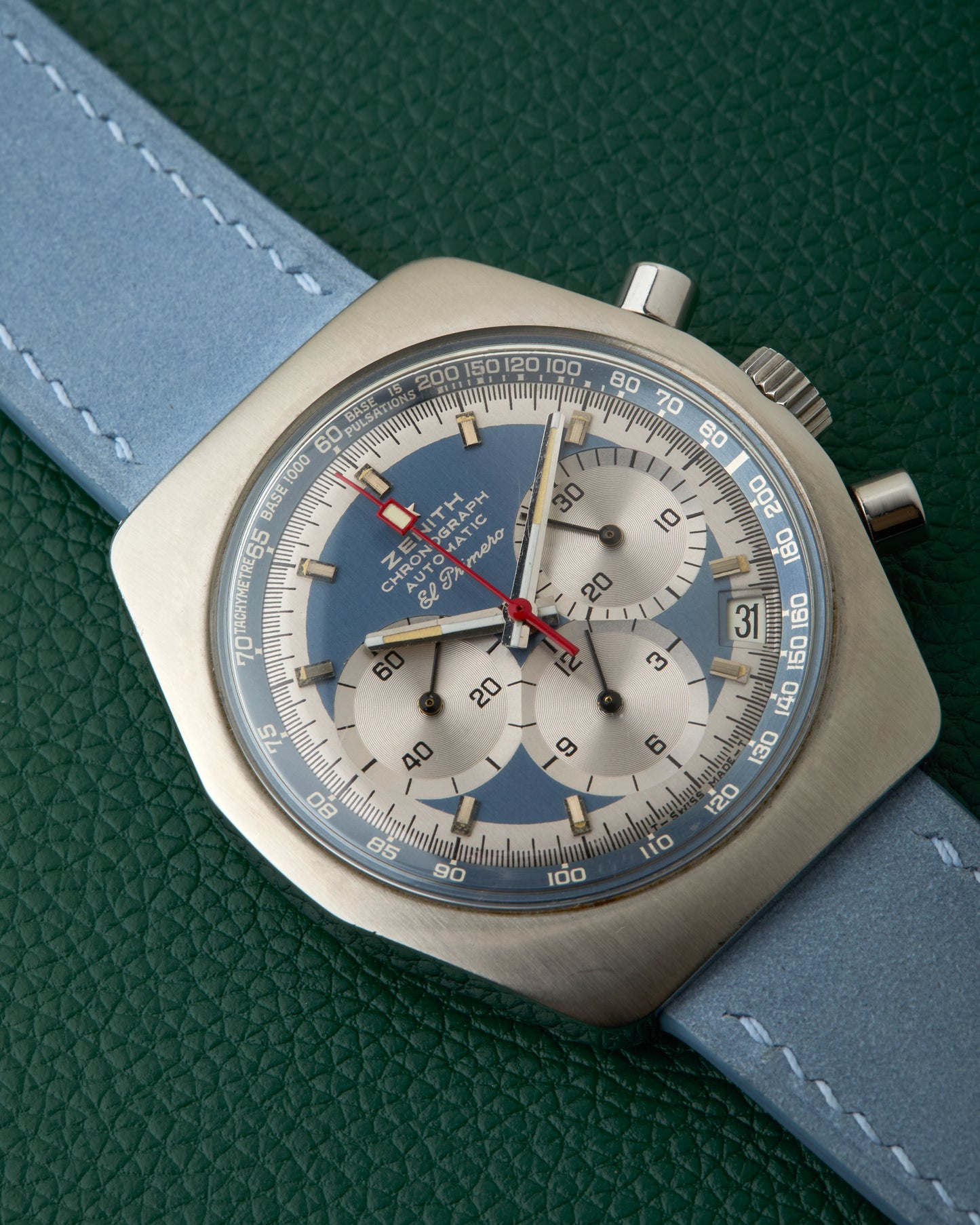 Zenith A788 El Primero Vintage Chronograph Pulsations Blue Dial