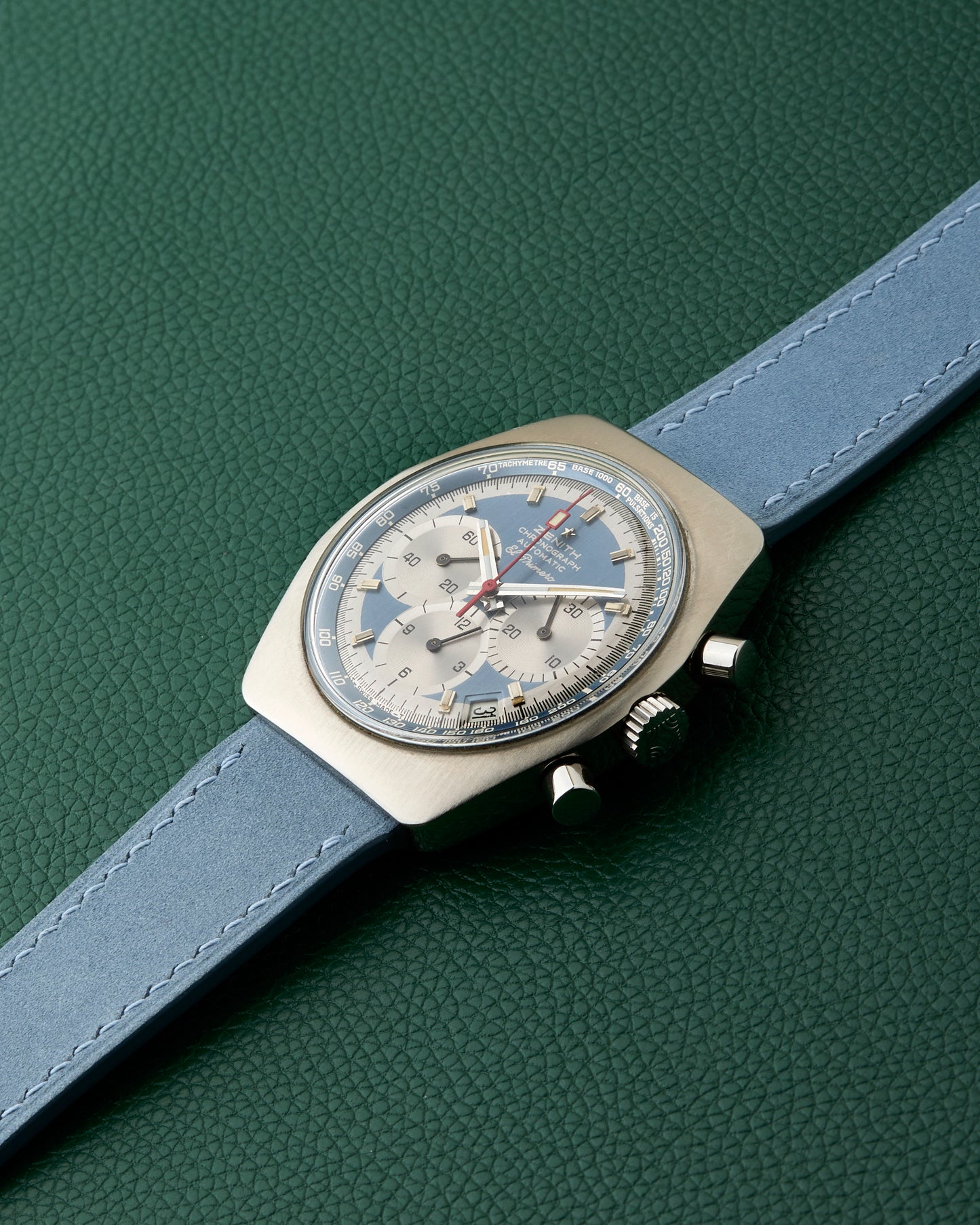 Zenith A788 El Primero Vintage Chronograph Pulsations Blue Dial