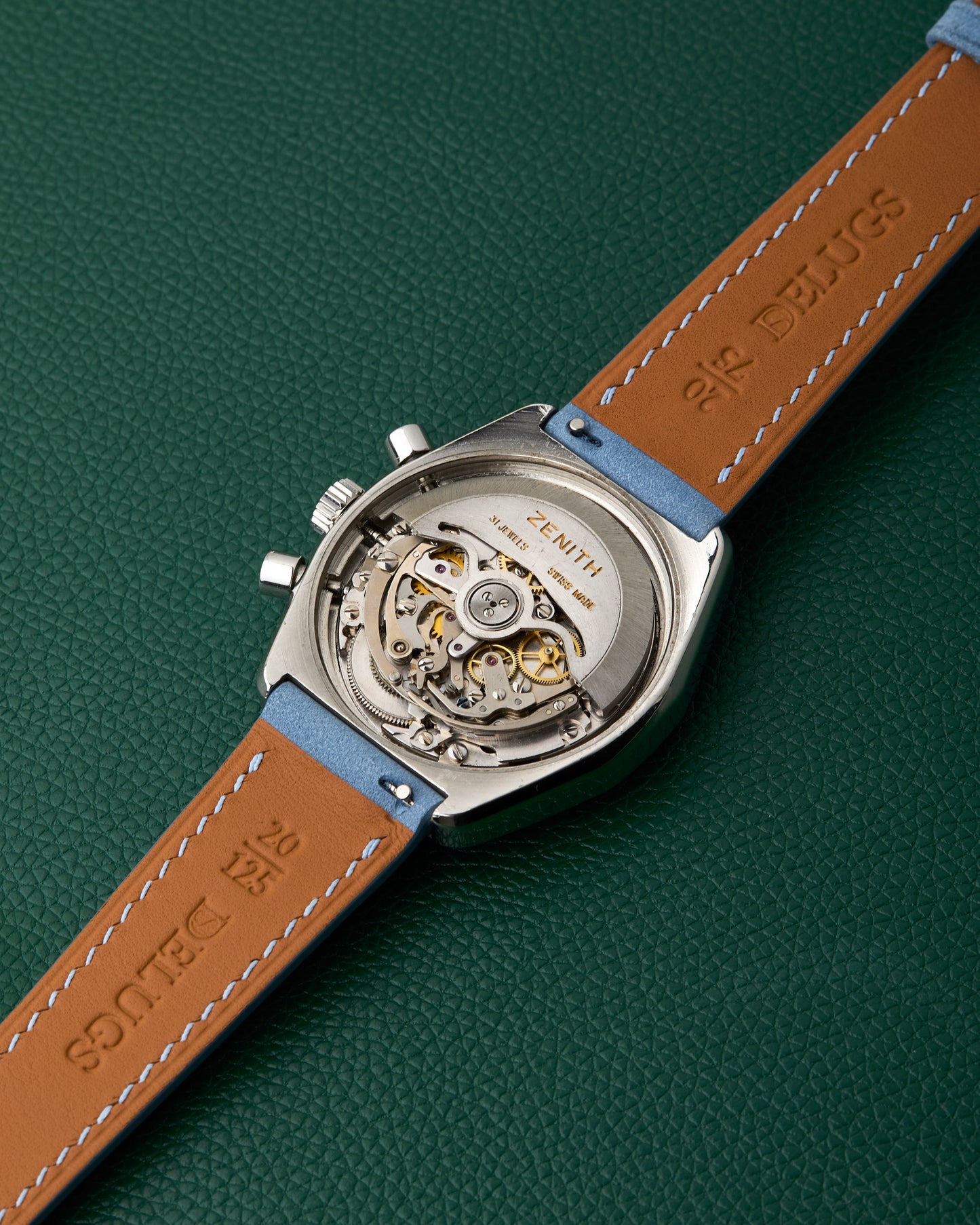 Zenith A788 El Primero Vintage Chronograph Pulsations Blue Dial