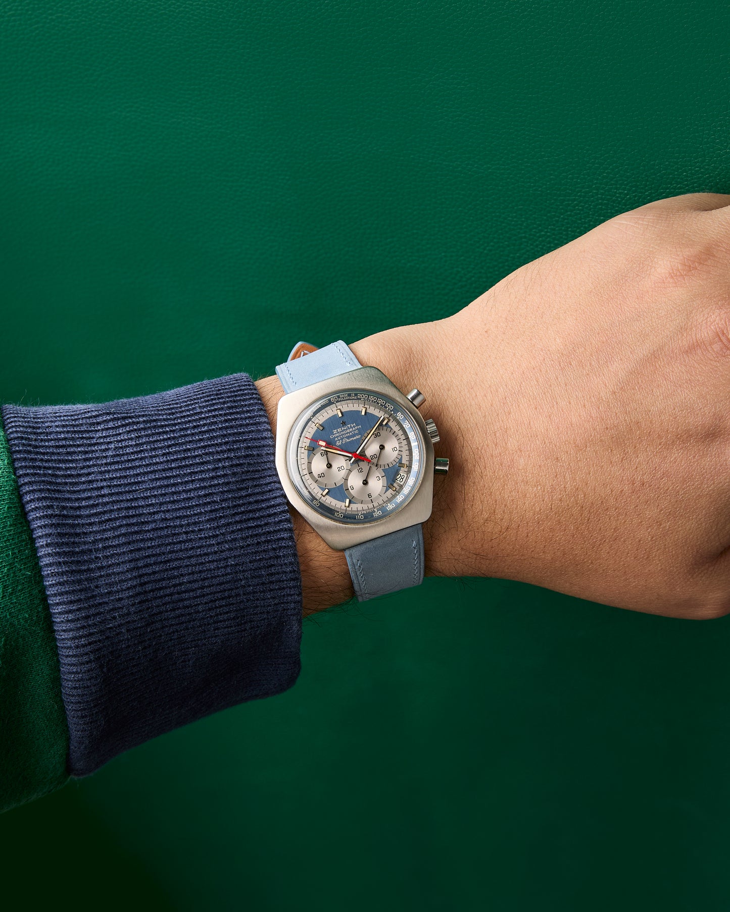 Zenith A788 El Primero Vintage Chronograph Pulsations Blue Dial