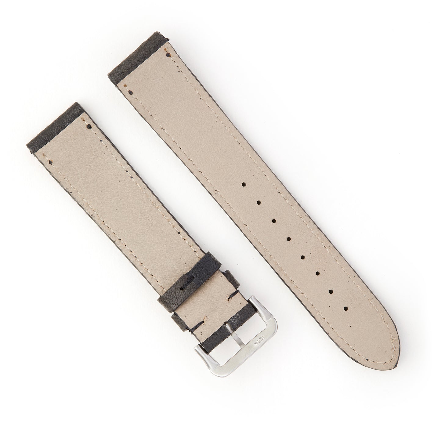 Hatchling Straps Vintage Inspired Black-Long 19mm