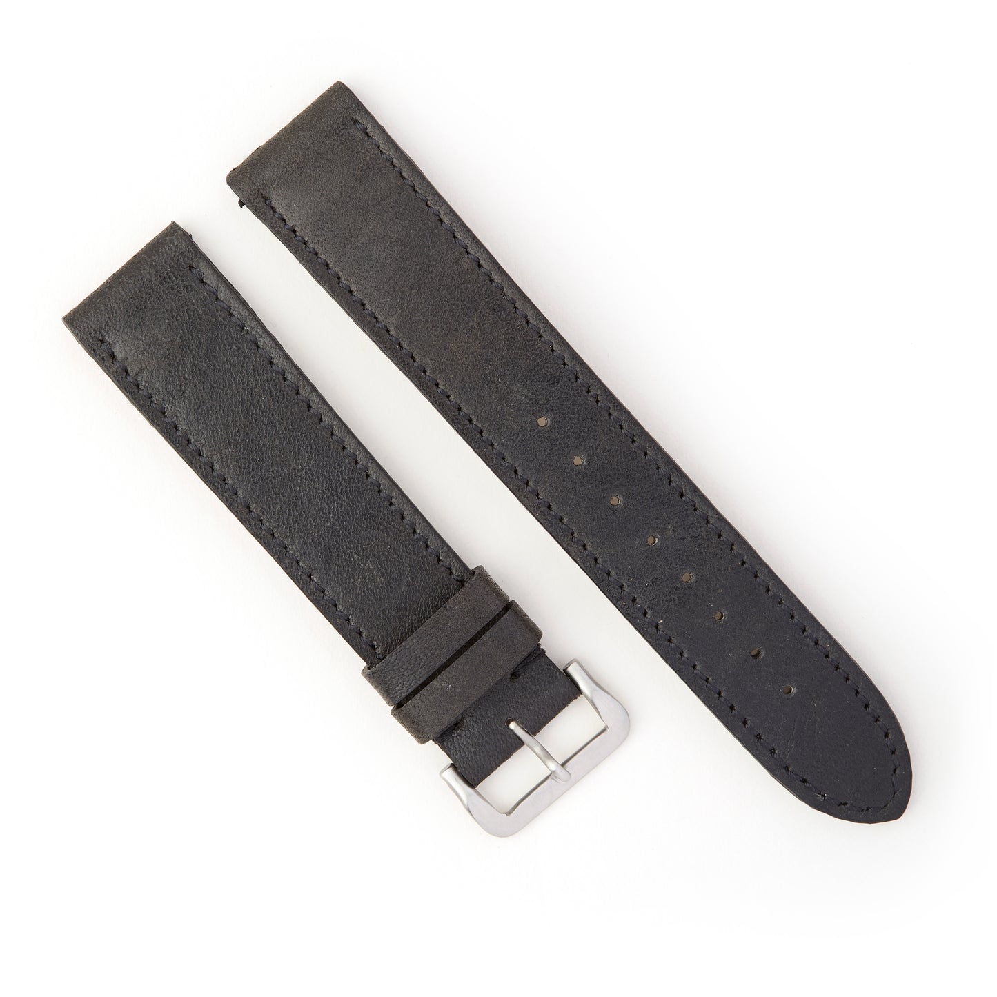 Hatchling Straps Vintage Inspired Black-Long 19mm