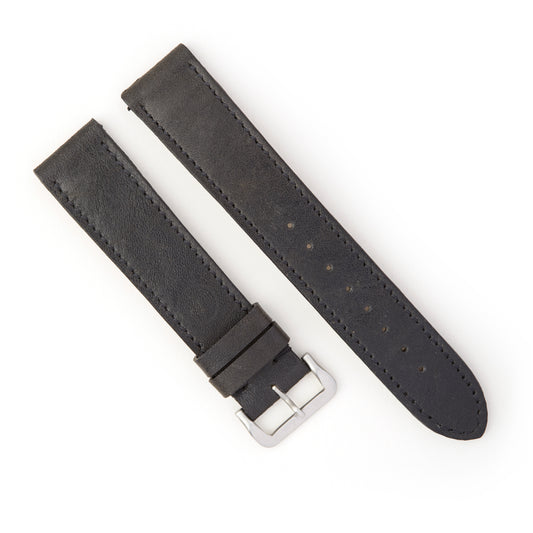 Hatchling Straps Vintage Inspired Black-Long 19mm