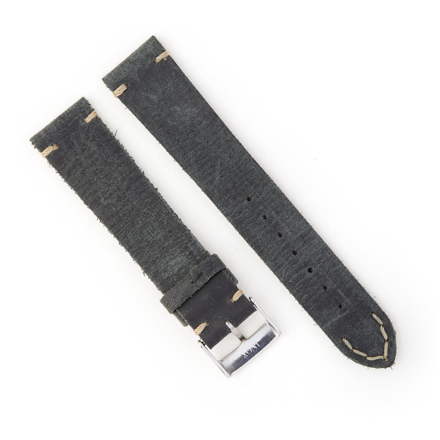 Hatchling Straps Vintage Inspired Grey-Long 19mm