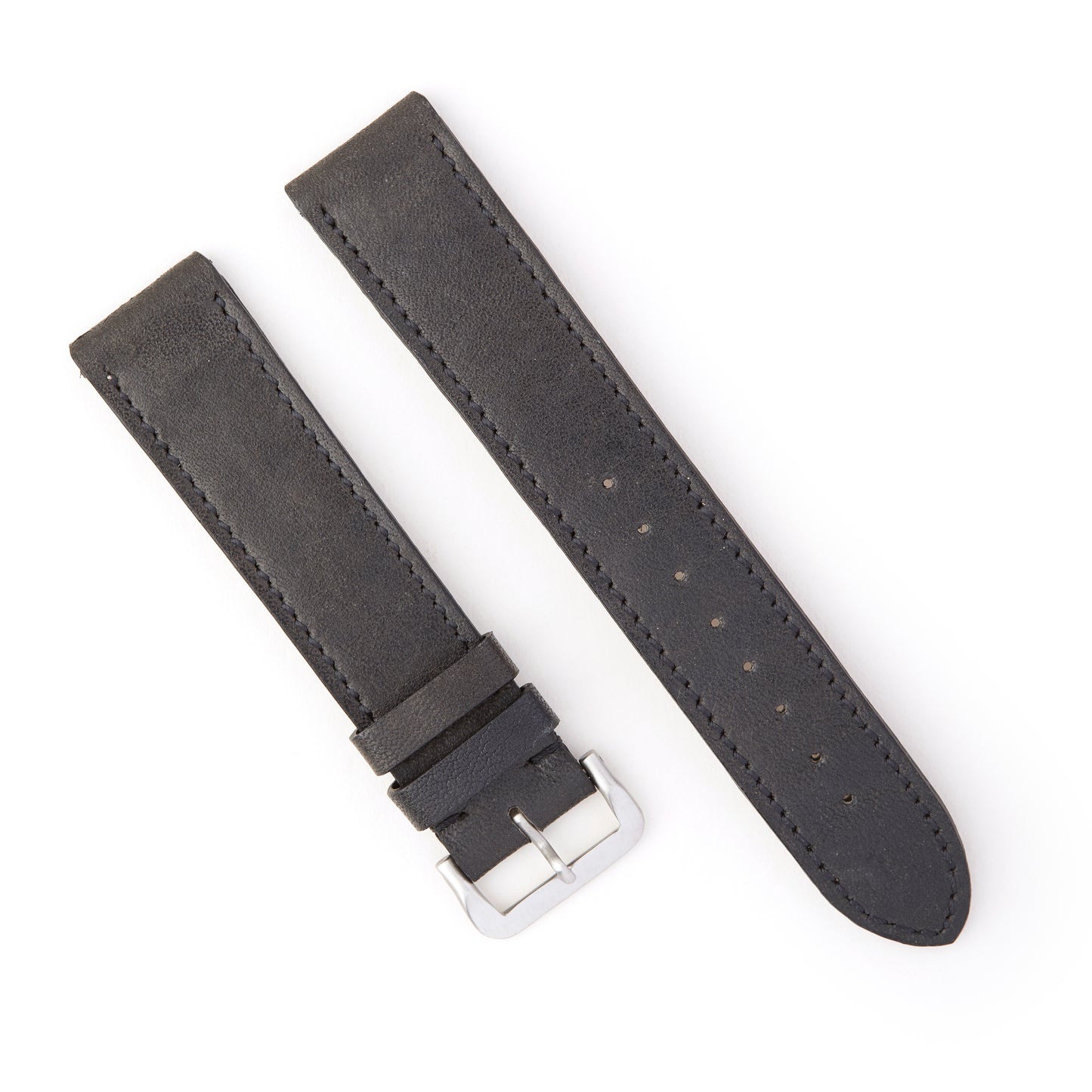 Hatchling Straps Vintage Inspired Black-Long 19mm
