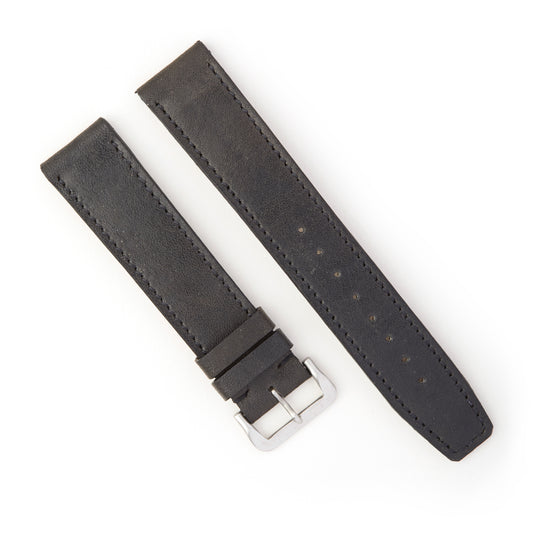 Hatchling Straps Vintage Inspired Black-Long 19mm