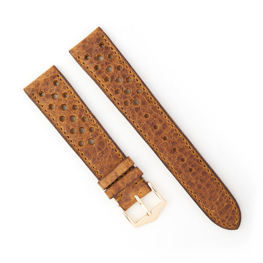 Hatchling Straps Vintage Inspired Rallye Brown 19mm
