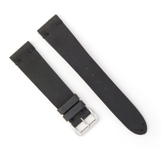 Hatchling Straps Vintage Inspired Black 19mm