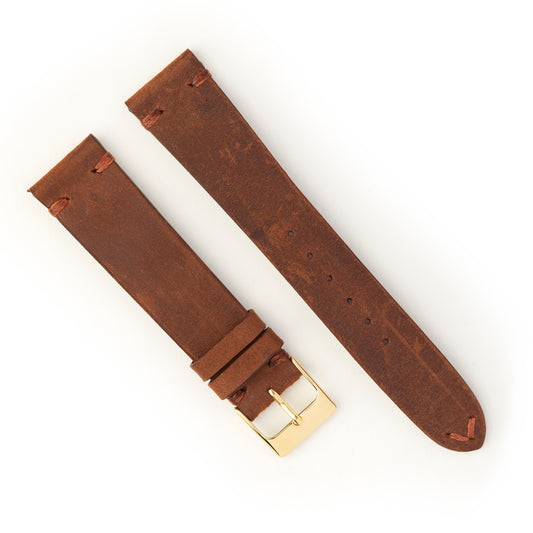 Hatchling Straps Vintage Inspired Brown 19mm