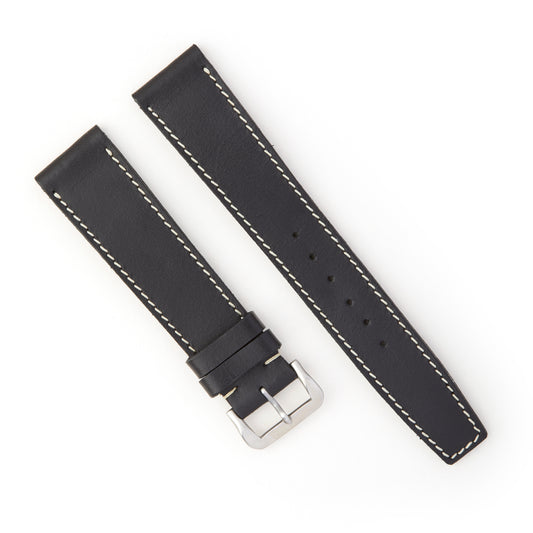 Hatchling Straps Vintage Inspired Black 19mm