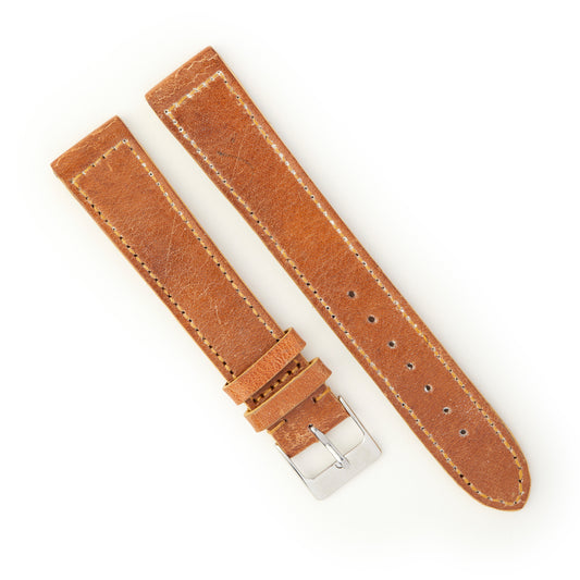 Hatchling Straps Vintage Inspired Brown 19mm-Long