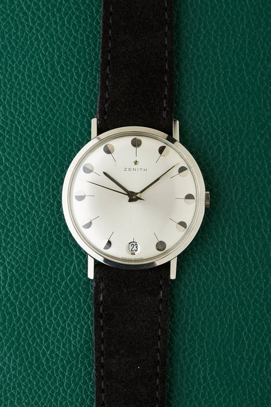 Zenith Art Deco Markers 34mm Stainless Steel Dress Watch