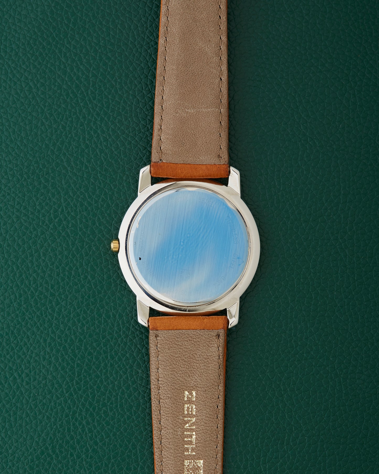 Zenith NOS Ref. 19.0130.387 Vintage Two Toned Black Dial Watch