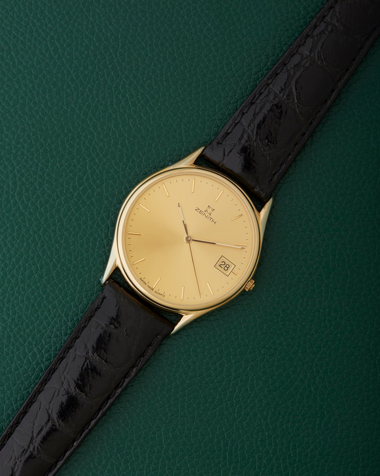 Zenith NOS Ref. 27.2190.226 Gold Plated Signed Strap & Buckle