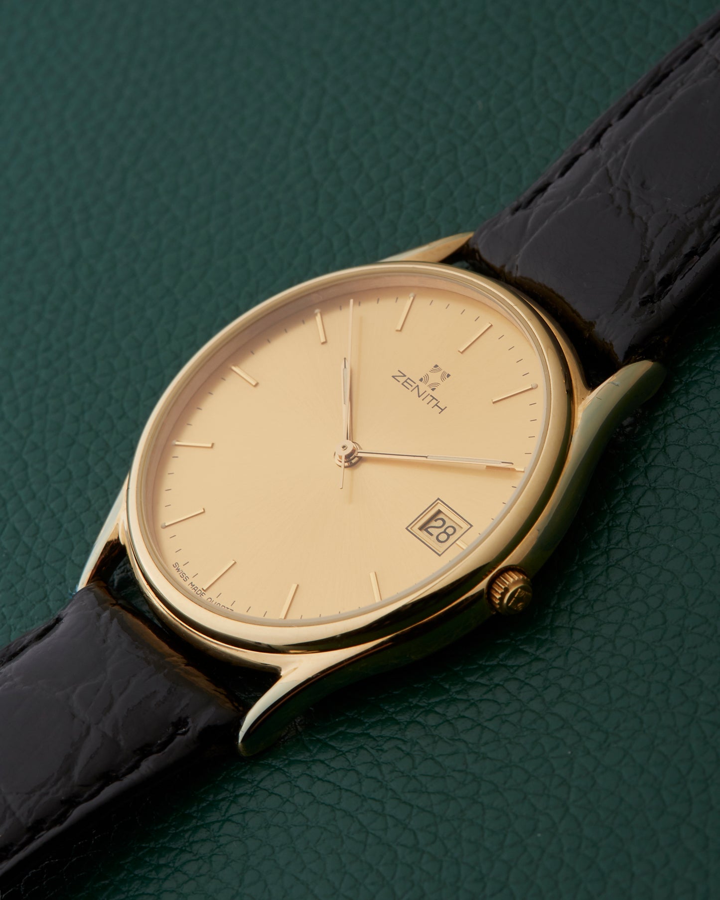 Zenith NOS Ref. 27.2190.226 Gold Plated Signed Strap & Buckle