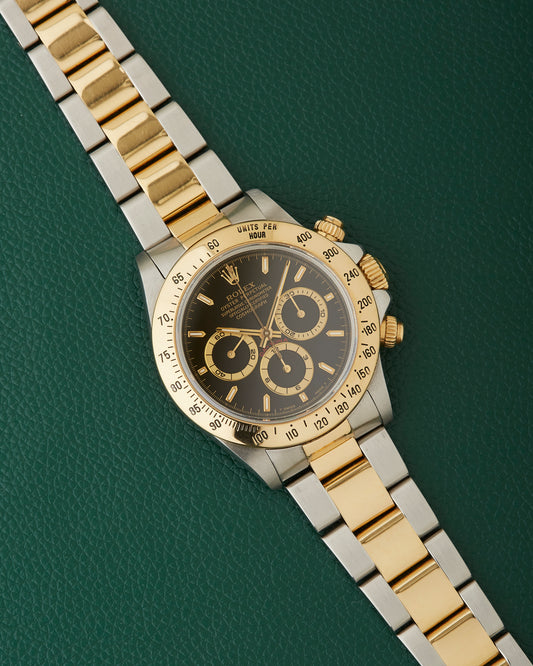 Rolex Daytona 16523 Black Dial Two Tone Zenith 1997