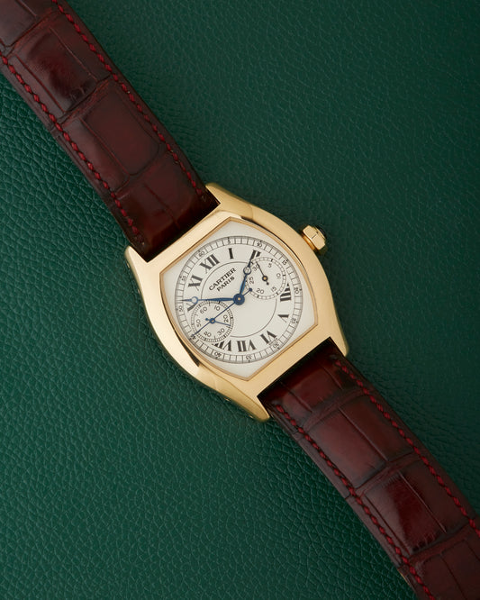 Cartier Tortue Monopoussoir CPCP 2356 Monopusher 18K Yellow Gold