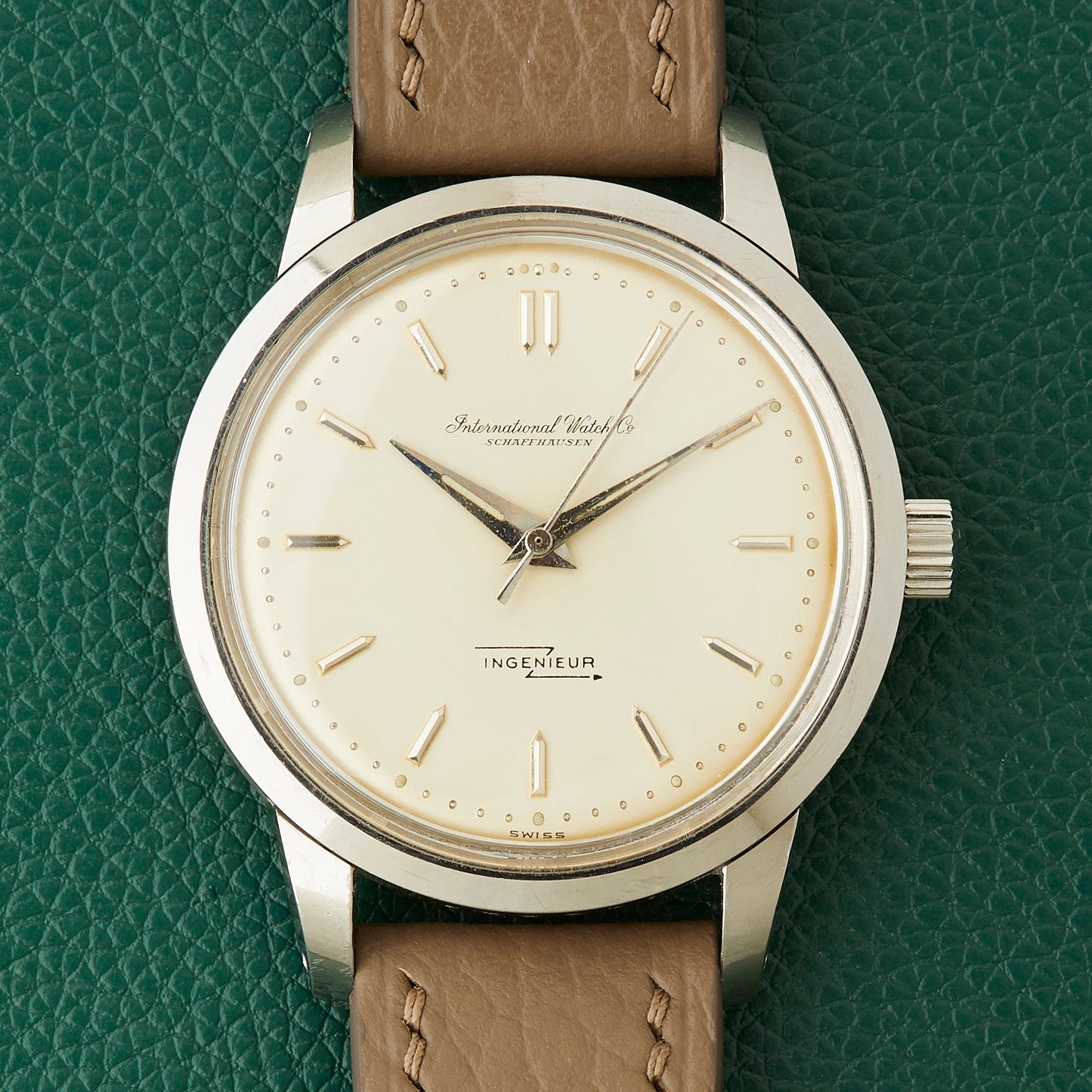 IWC Ref.666A Ingenieur Creamy Eggshell Dial Vintage Steel Watch