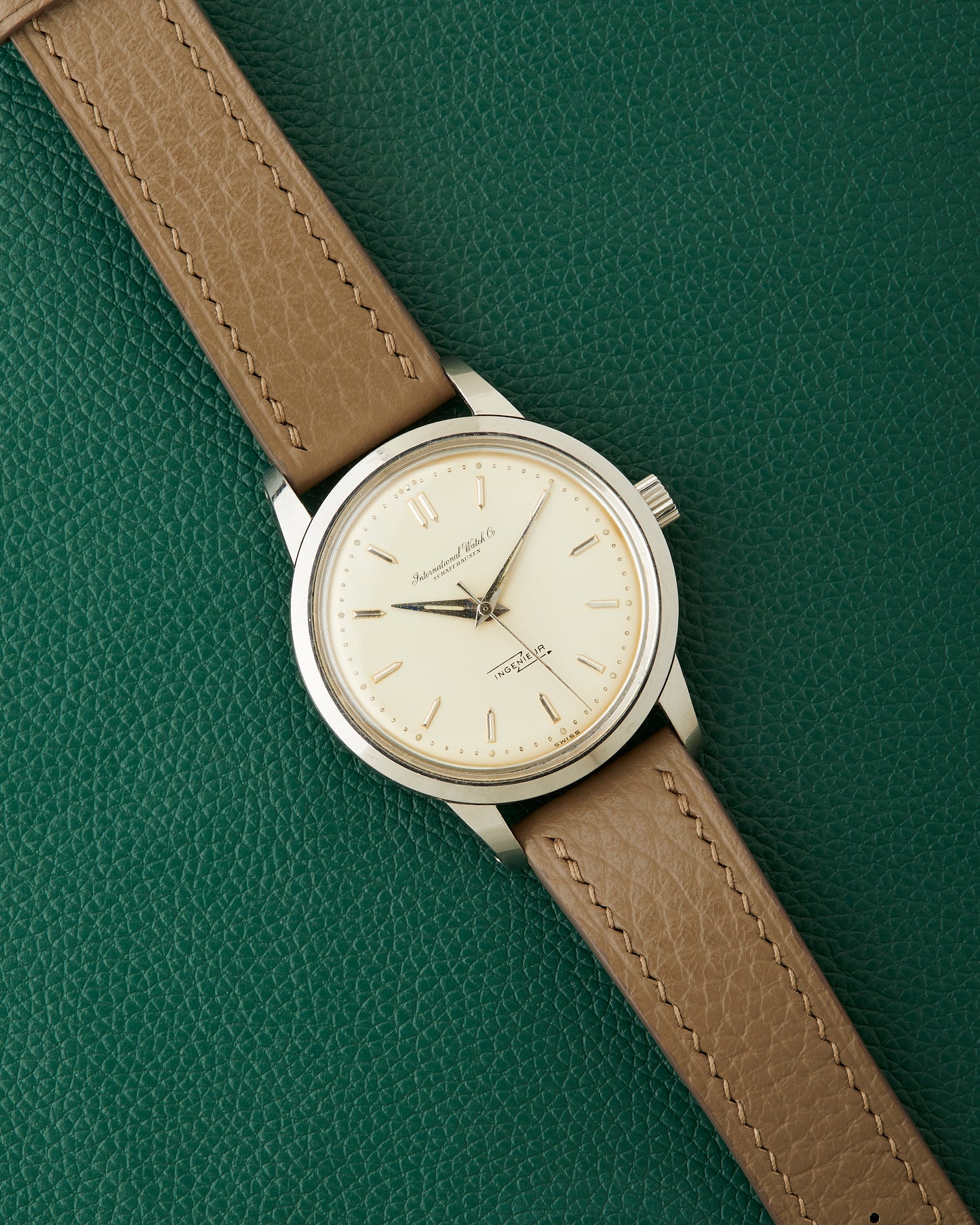 IWC Ref.666A Ingenieur Creamy Eggshell Dial Vintage Steel Watch