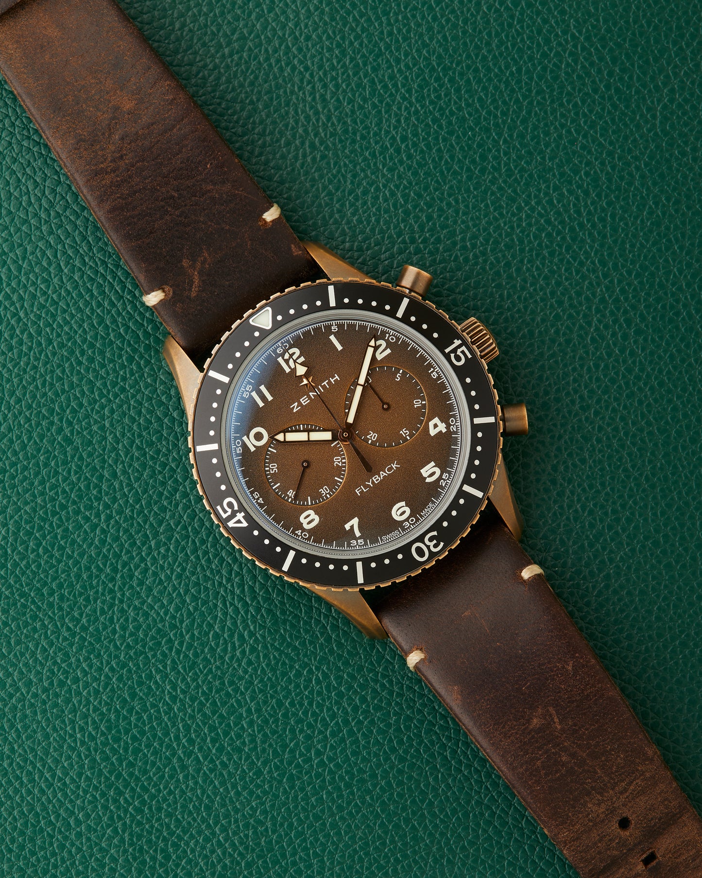 Zenith Tipo CP-2 Bronze Pilot  Ref. 29.2240.405/18.c801 Flyback Full Set 2022