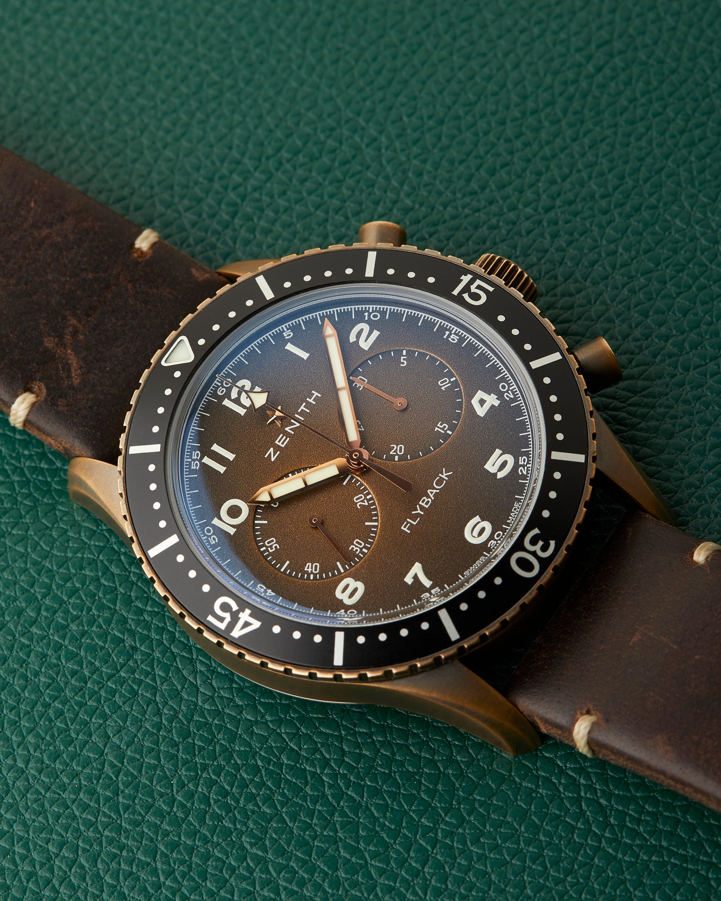 Zenith Tipo CP-2 Bronze Pilot  Ref. 29.2240.405/18.c801 Flyback Full Set 2022