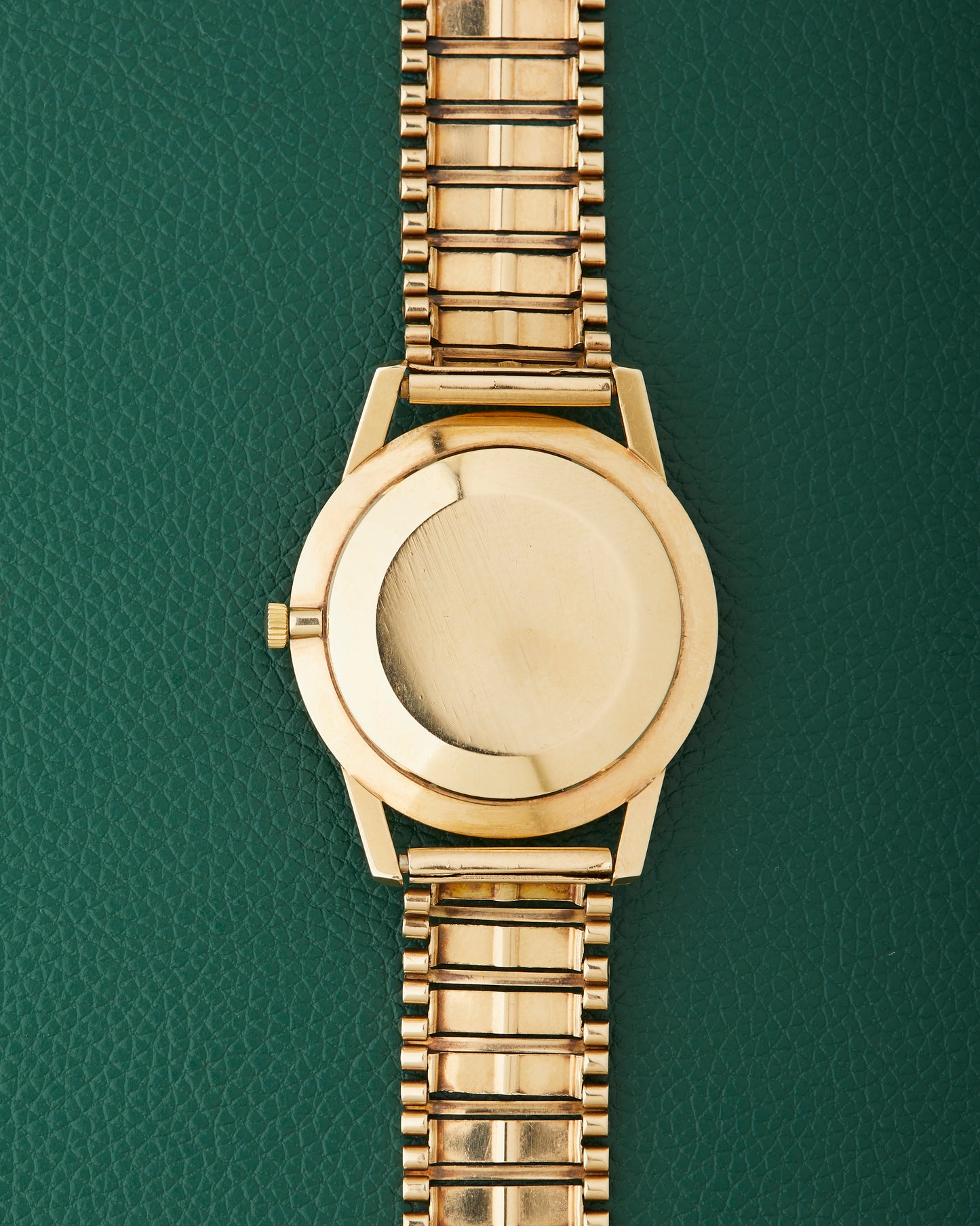 Hamilton 9k Yellow Gold Vintage Dress Watch 9k Bark Bracelet