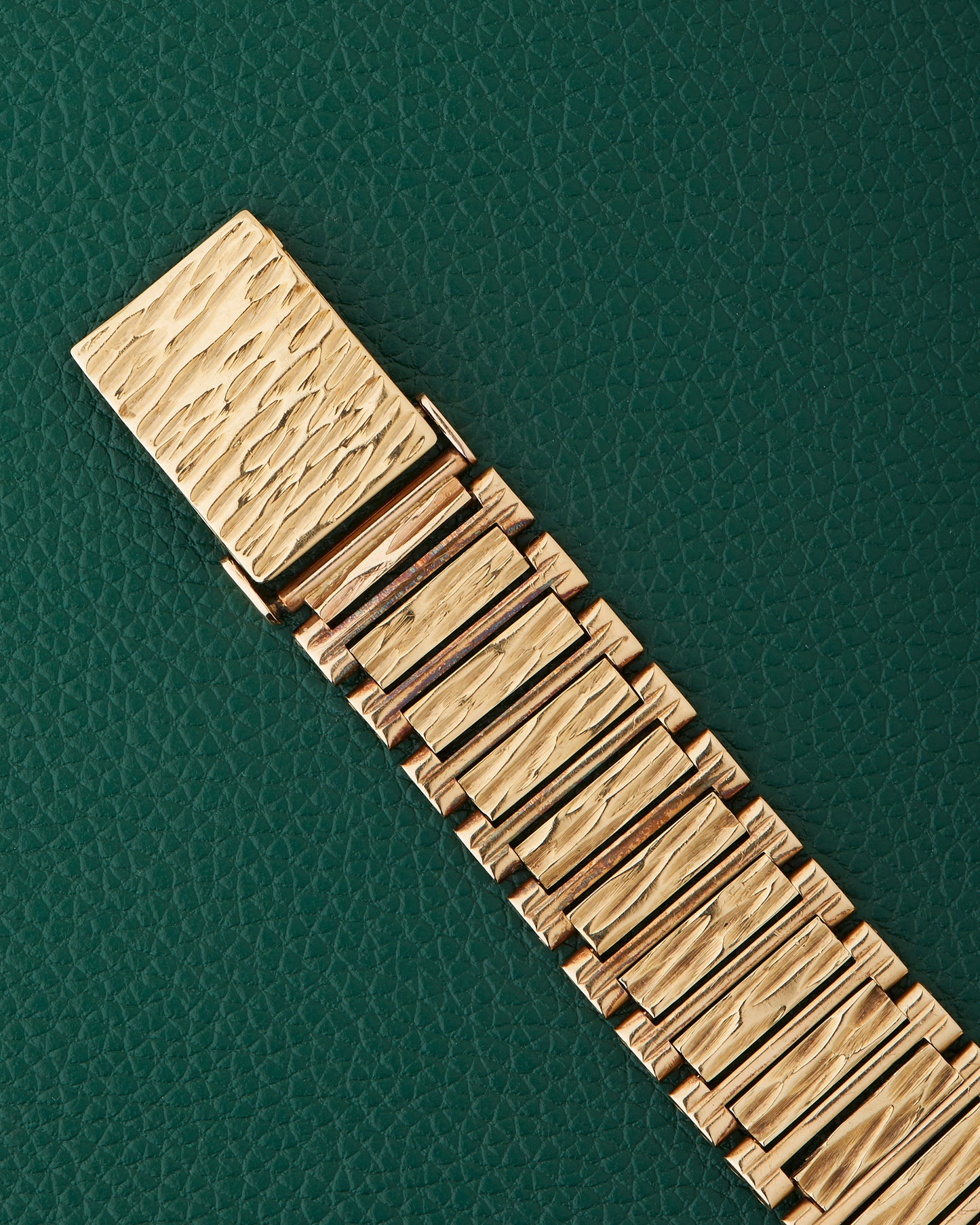 Hamilton 9k Yellow Gold Vintage Dress Watch 9k Bark Bracelet