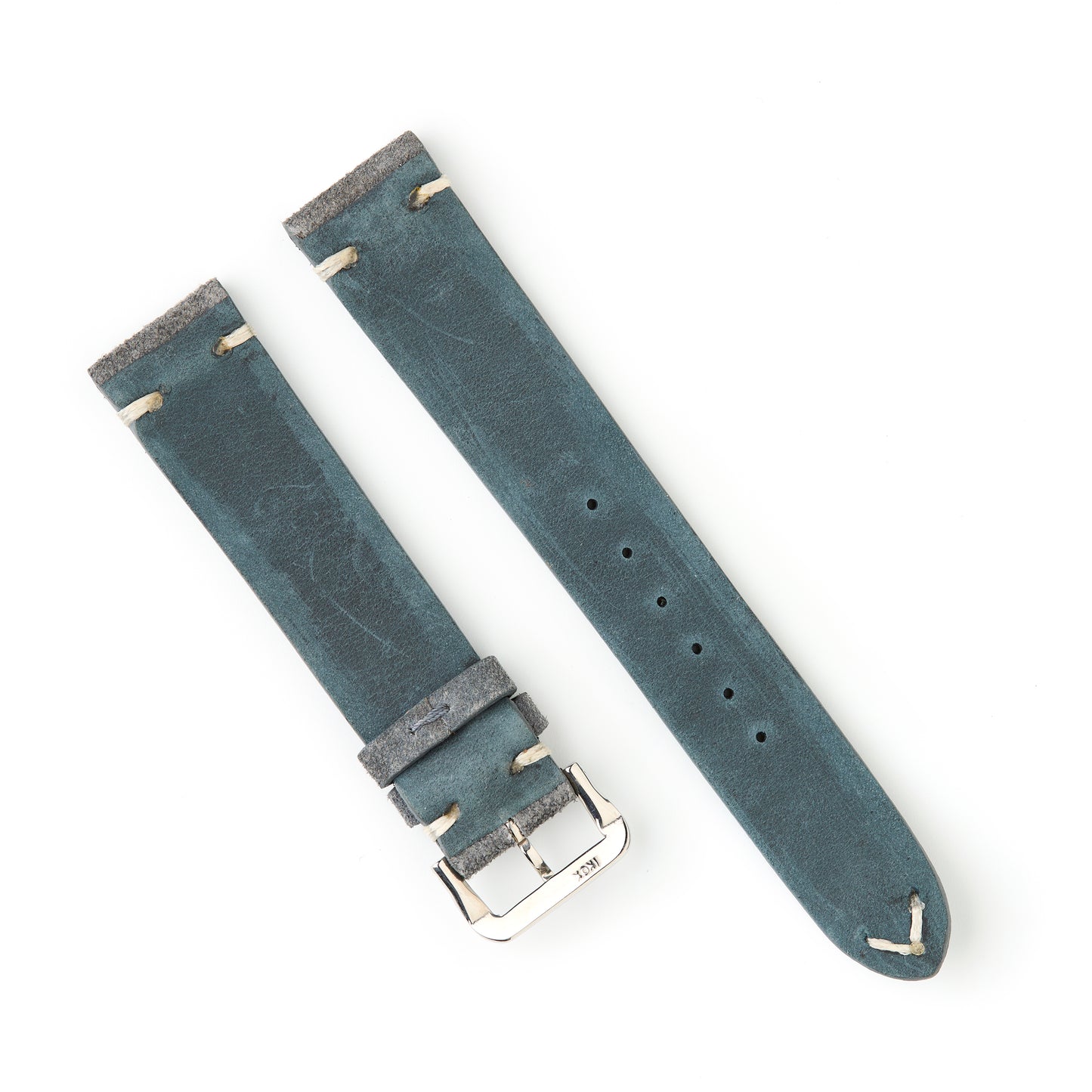 Hatchling Straps Vintage Inspired Grey Blue 18mm