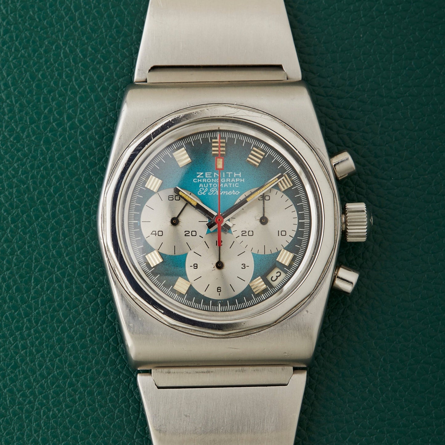 Zenith A782 Turquoise El Primero Vintage Lobster Bracelet