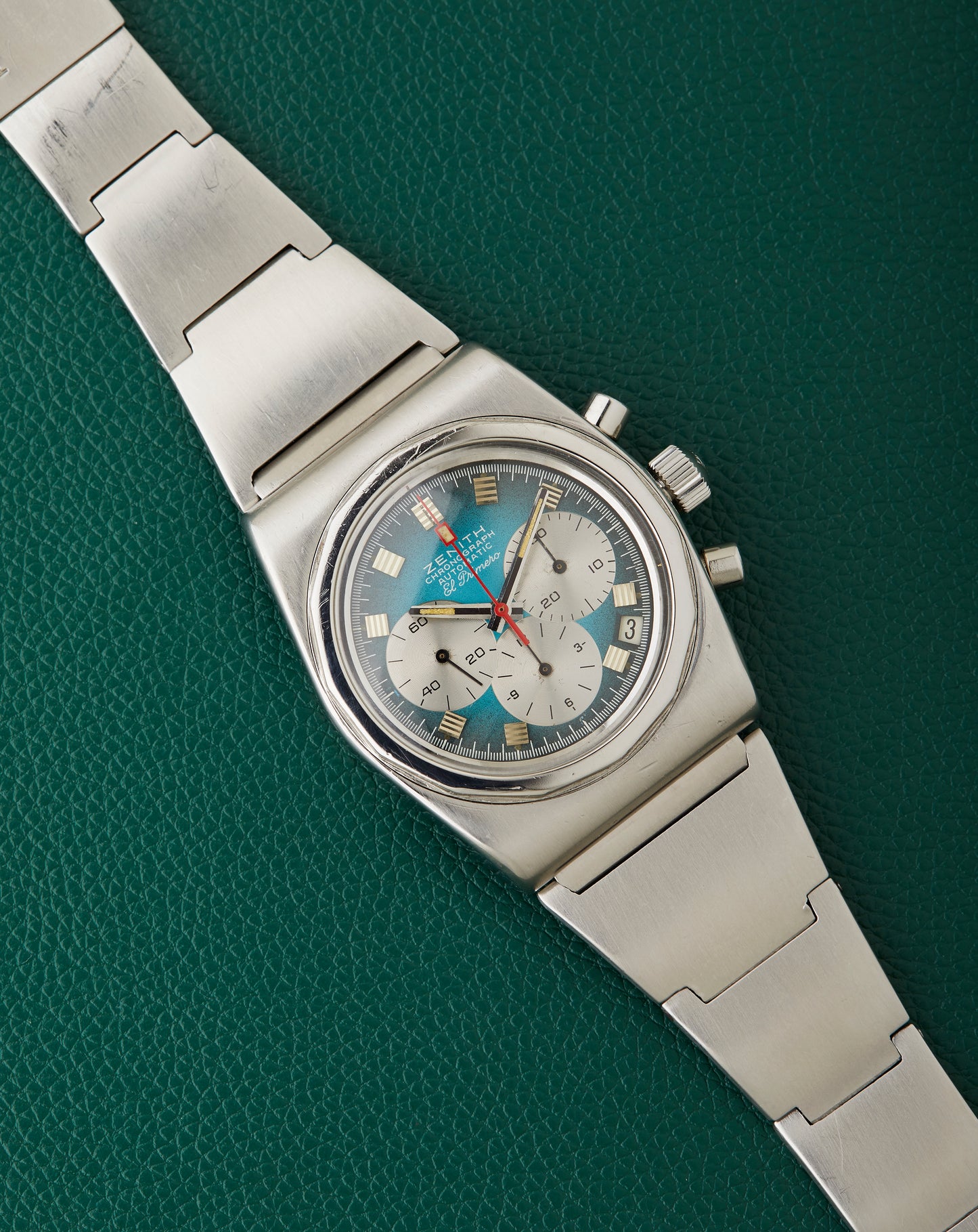Zenith A782 Turquoise El Primero Vintage Lobster Bracelet