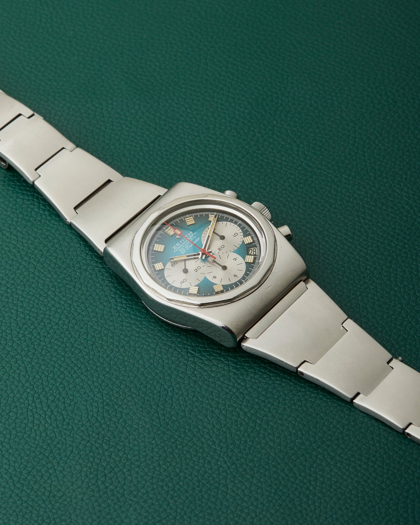 Zenith A782 Turquoise El Primero Vintage Lobster Bracelet