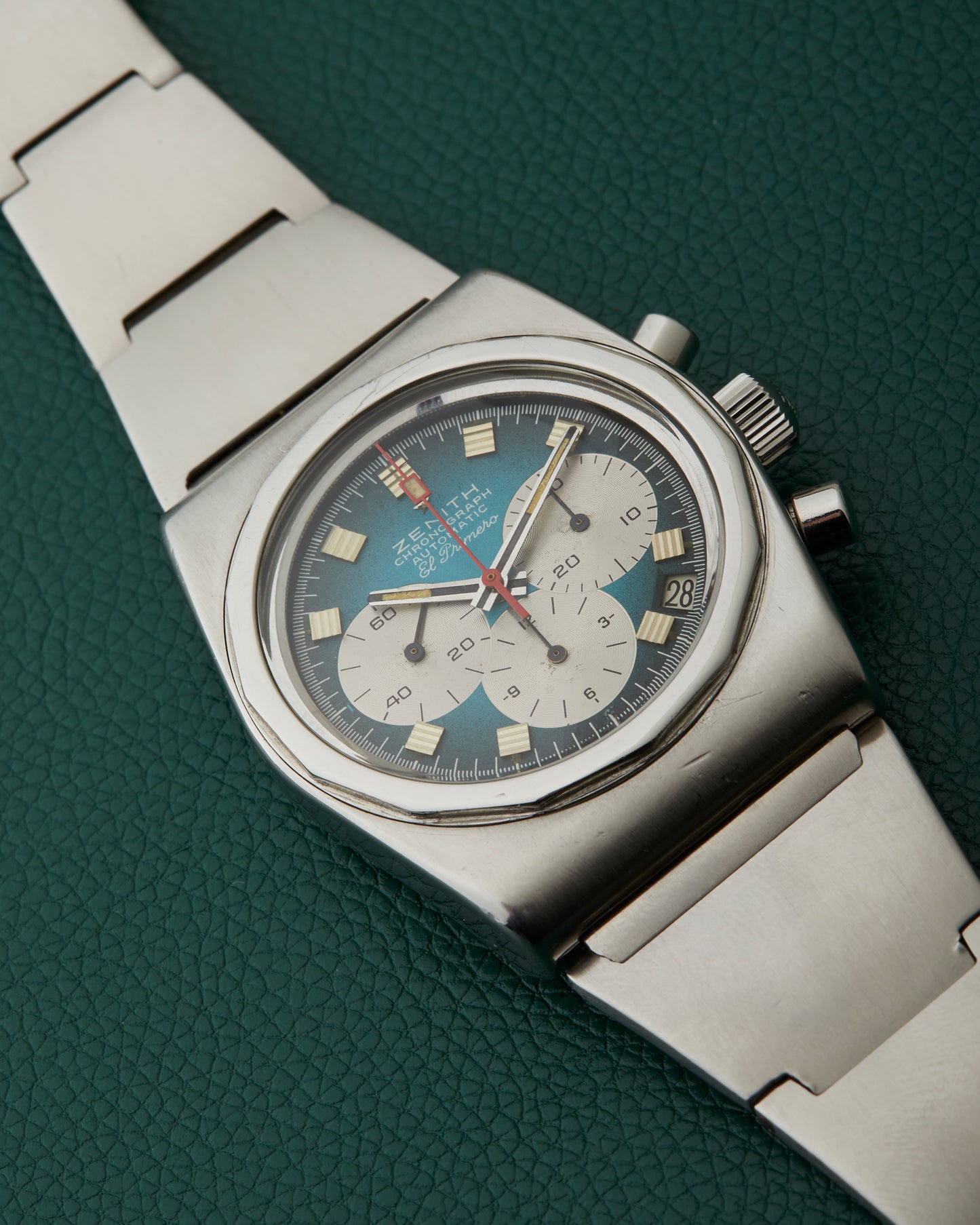 Zenith A782 Turquoise El Primero Vintage Lobster Bracelet