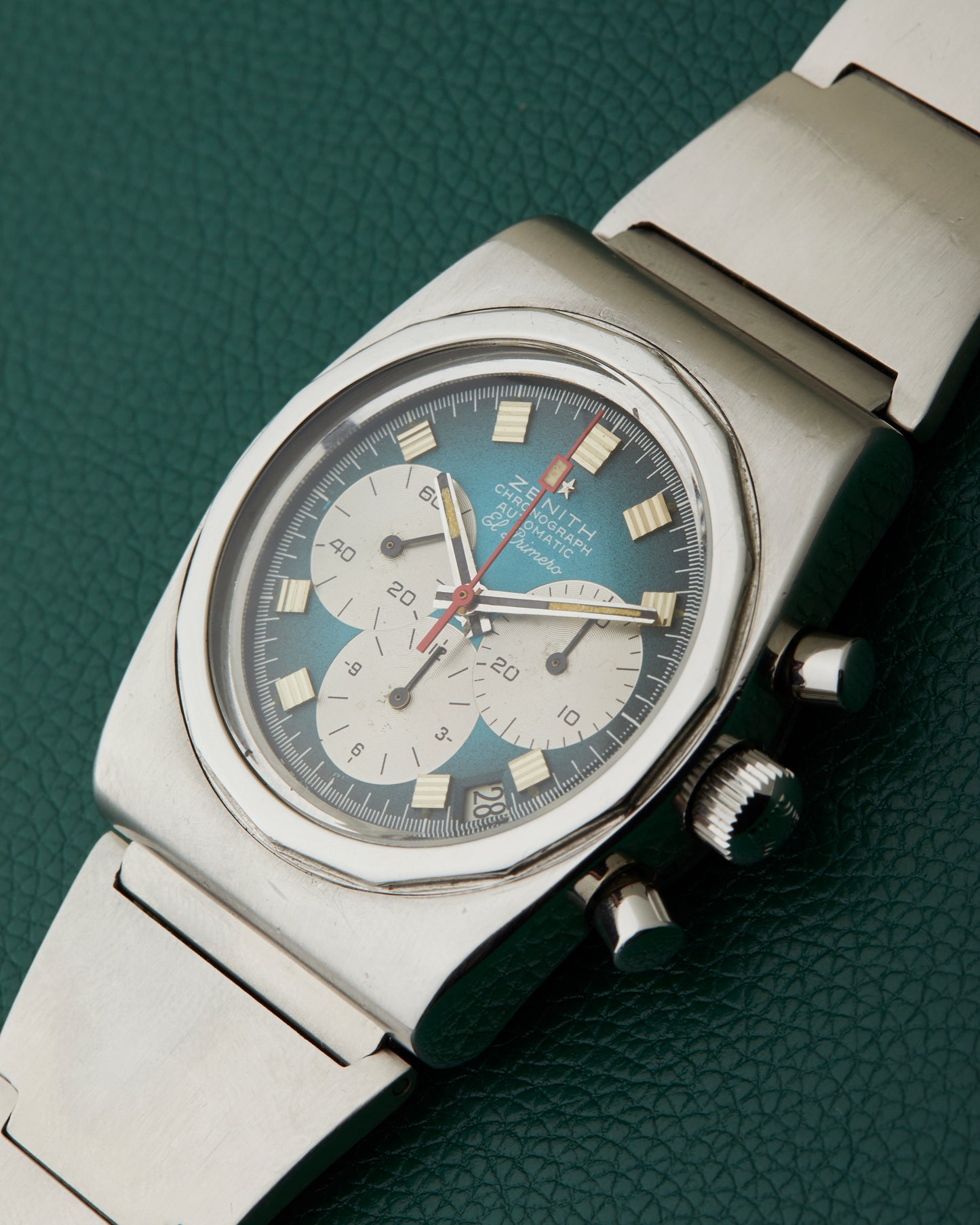 Zenith A782 Turquoise El Primero Vintage Lobster Bracelet