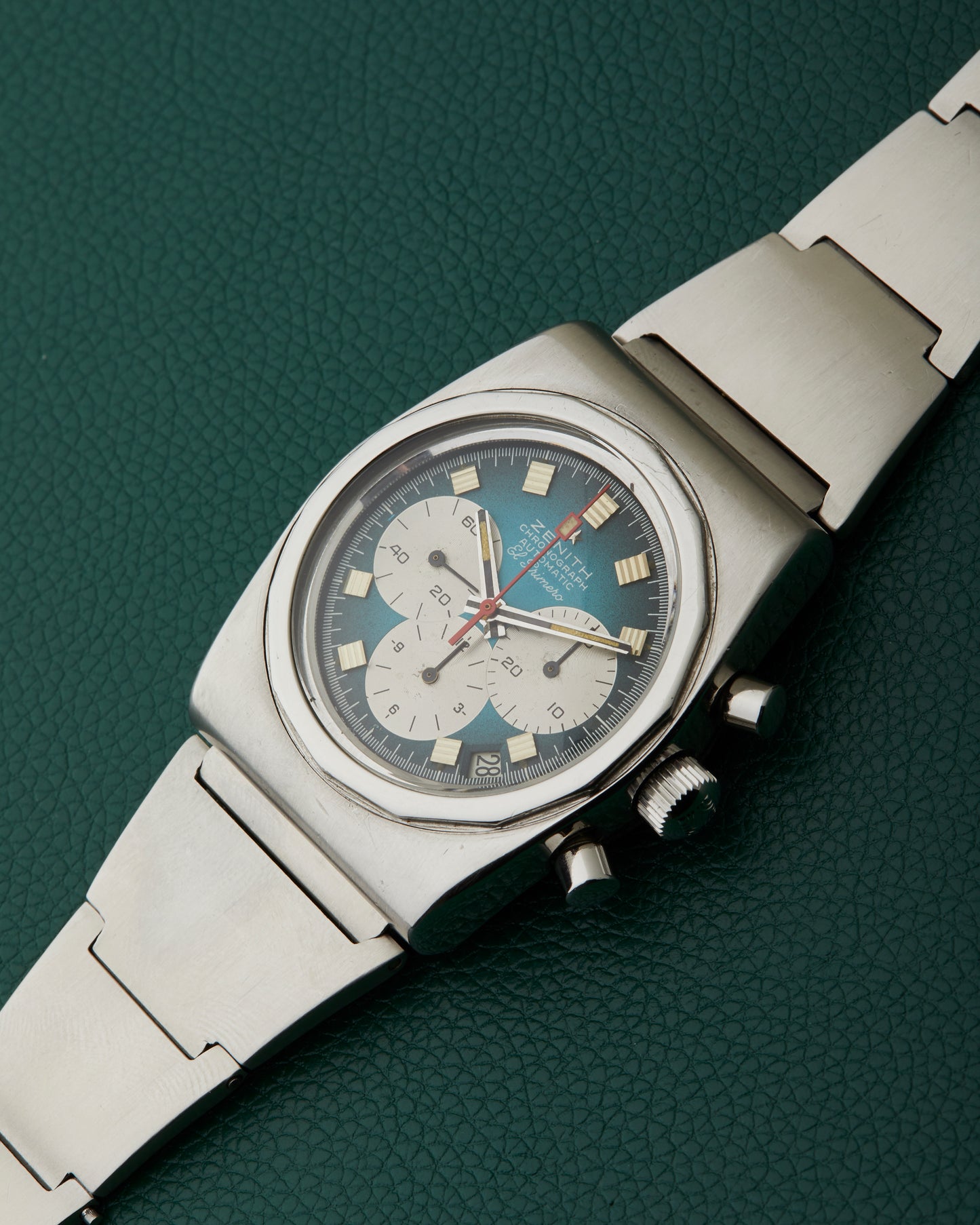 Zenith A782 Turquoise El Primero Vintage Lobster Bracelet
