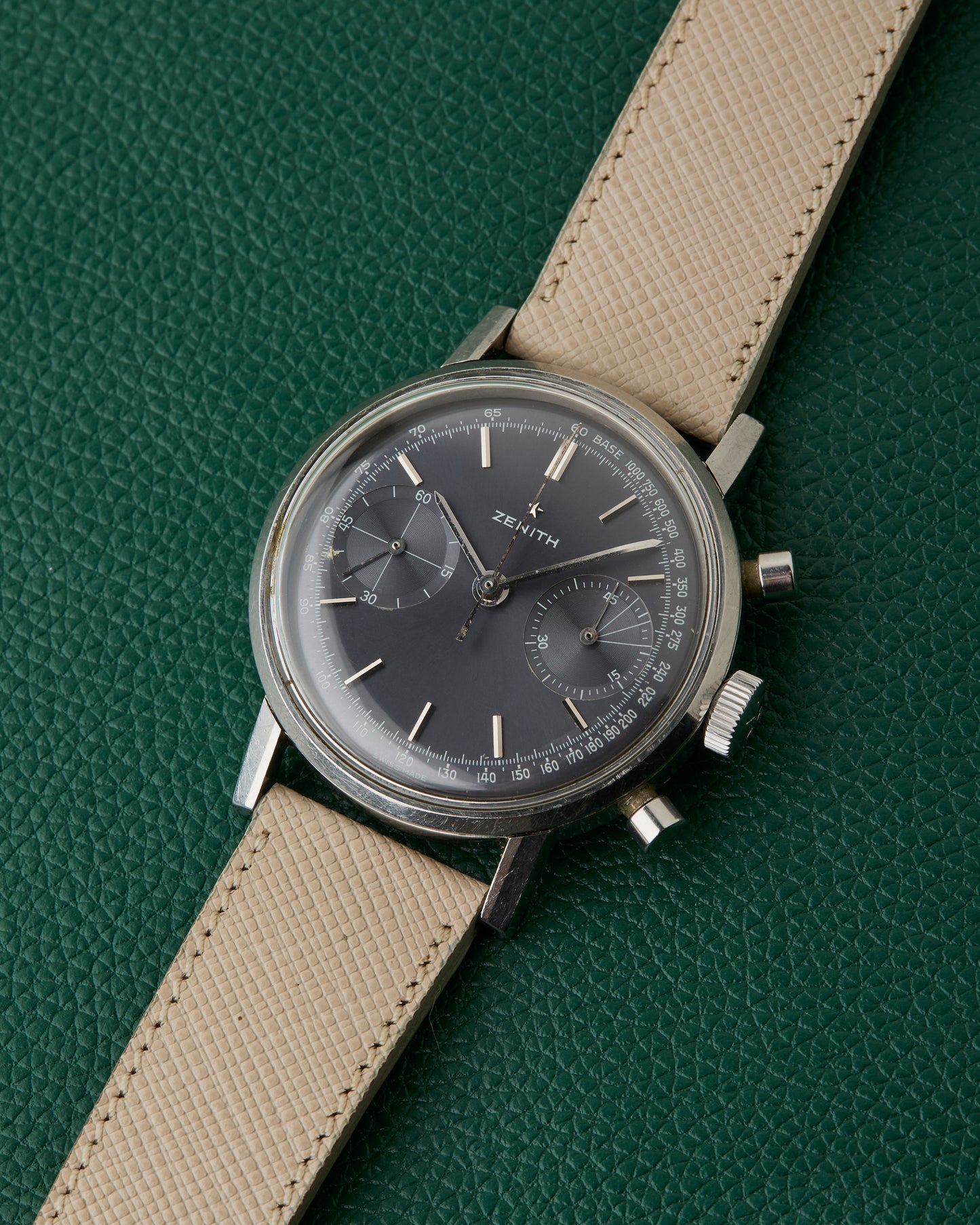 Zenith A271 Slate Sunburst Grey Vintage Chronograph
