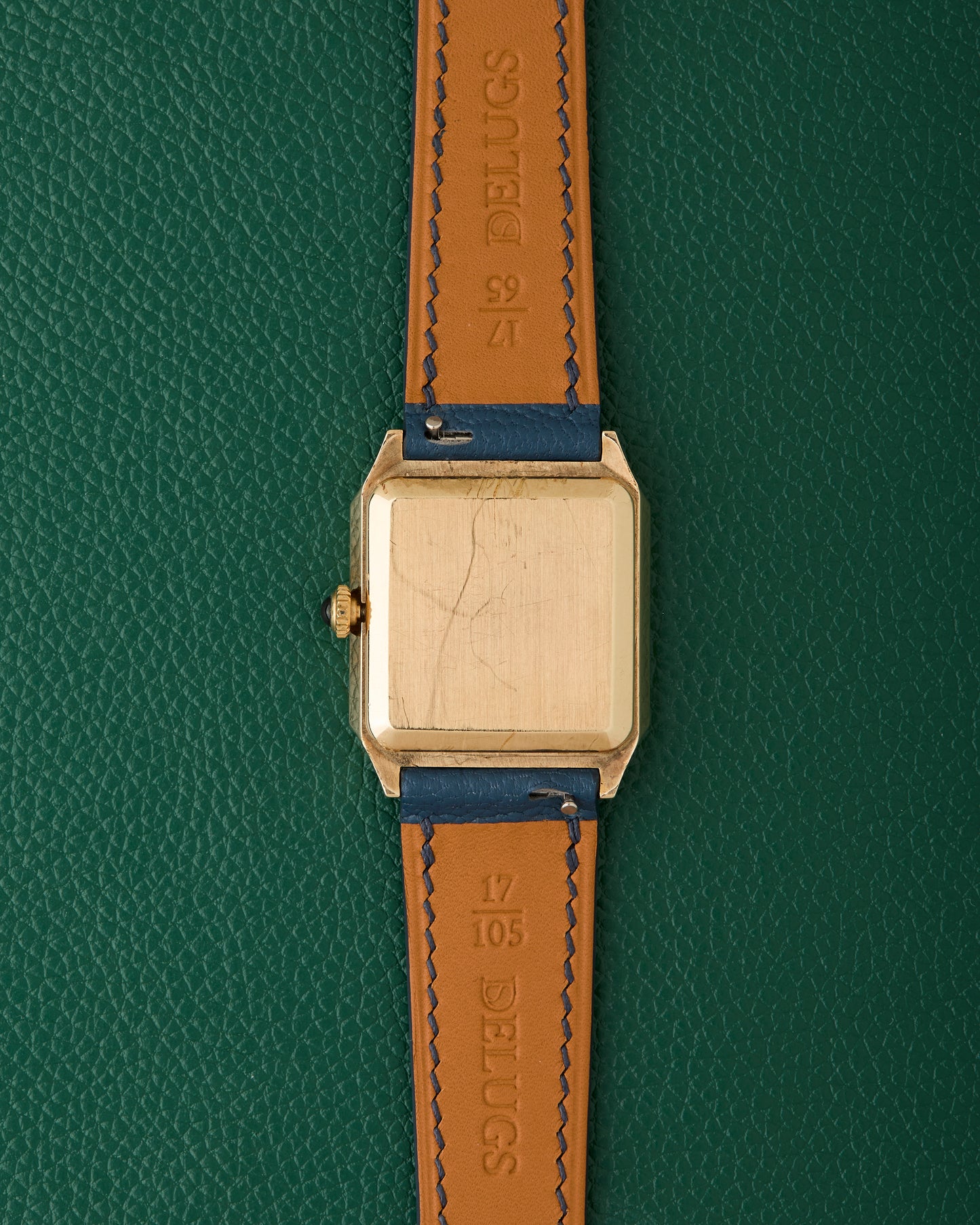 Bouverie 9K British London Yellow Gold Tank Quartz Vintage 1983