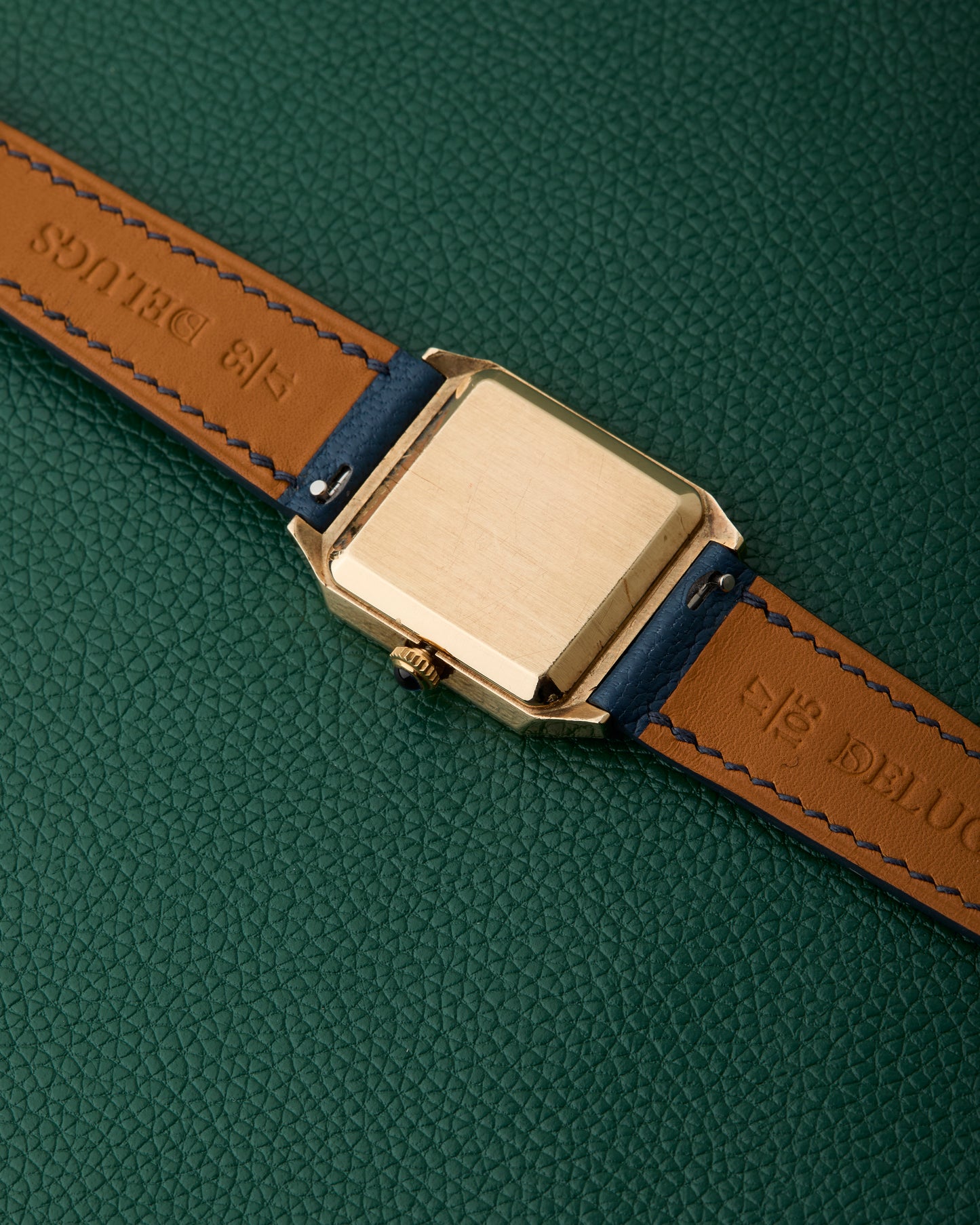 Bouverie 9K British London Yellow Gold Tank Quartz Vintage 1983