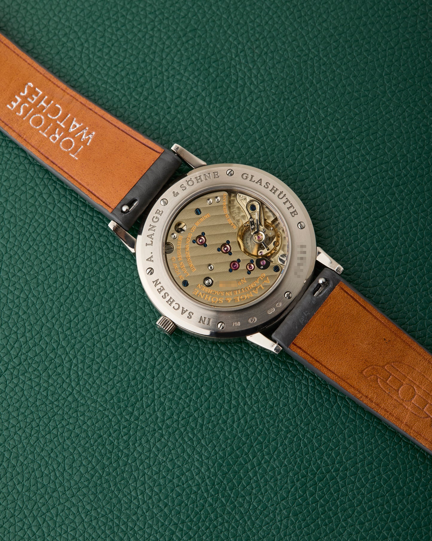 A. Lange & Söhne Saxonia Ref. 215.029 Box 2008 Papers 18k White Gold