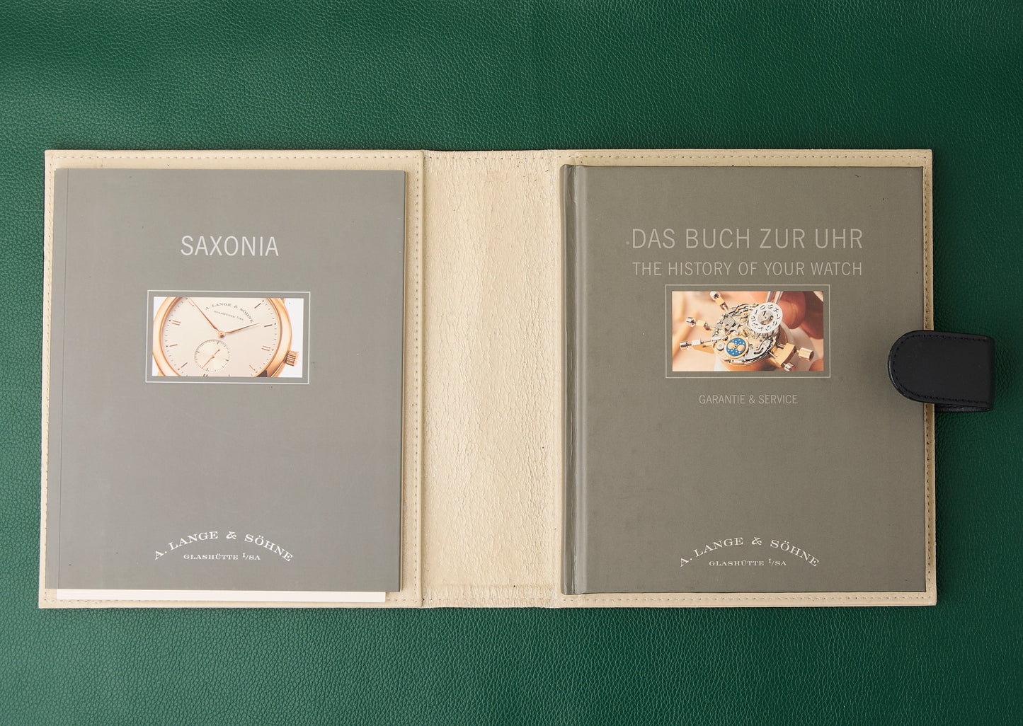 A. Lange & Söhne Saxonia Ref. 215.029 Box 2008 Papers 18k White Gold