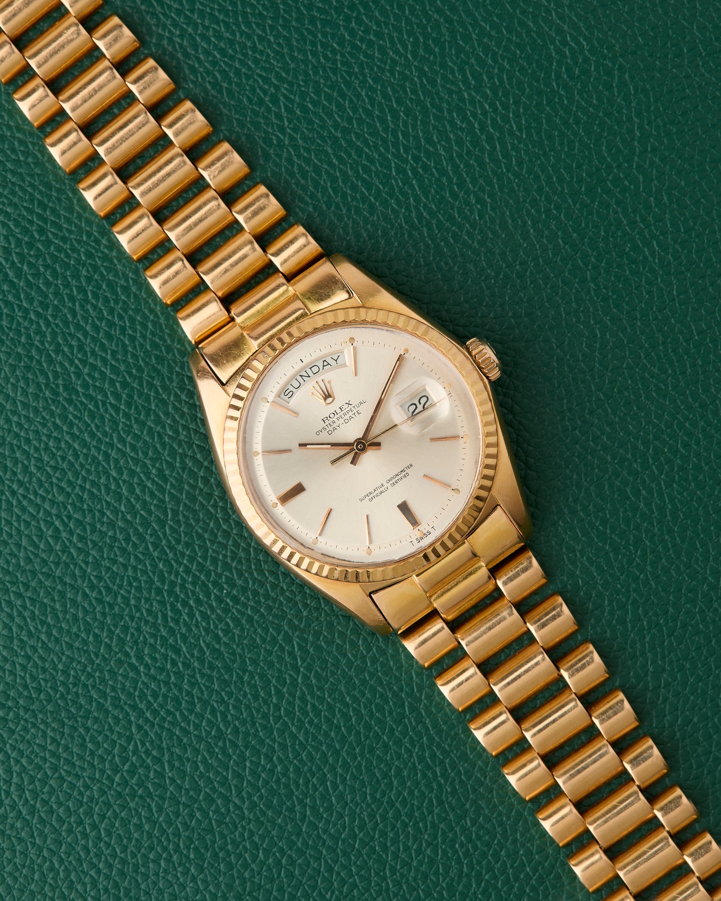Rolex Day-Date 36mm Ref. 1803 Pink Gold 18K President Bracelet 1972