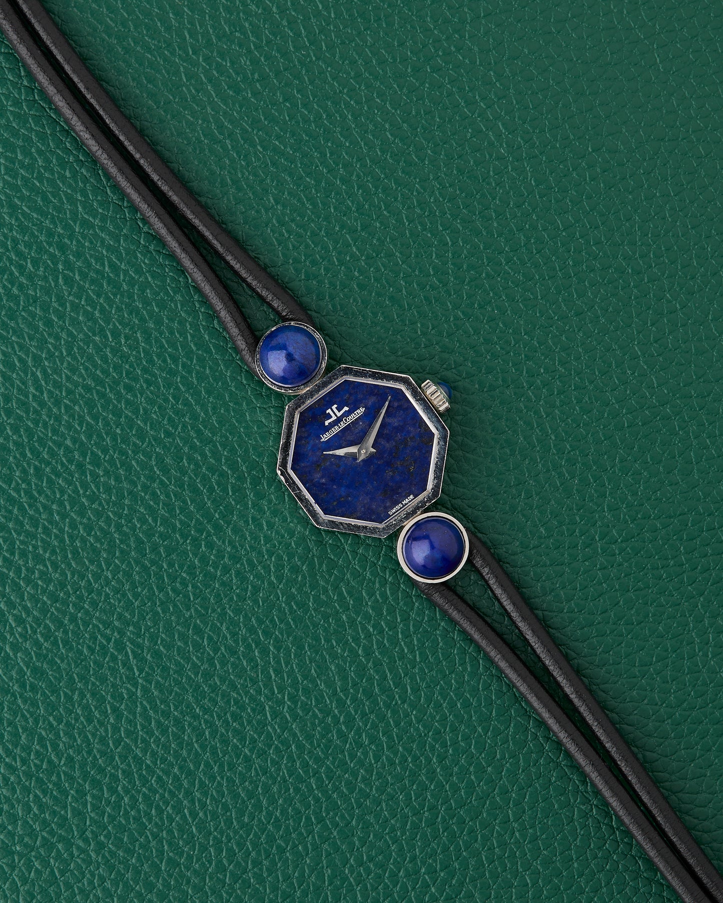 Jaeger-Le Coultre 18k White Gold Octagon Lapis Lazuli Dial