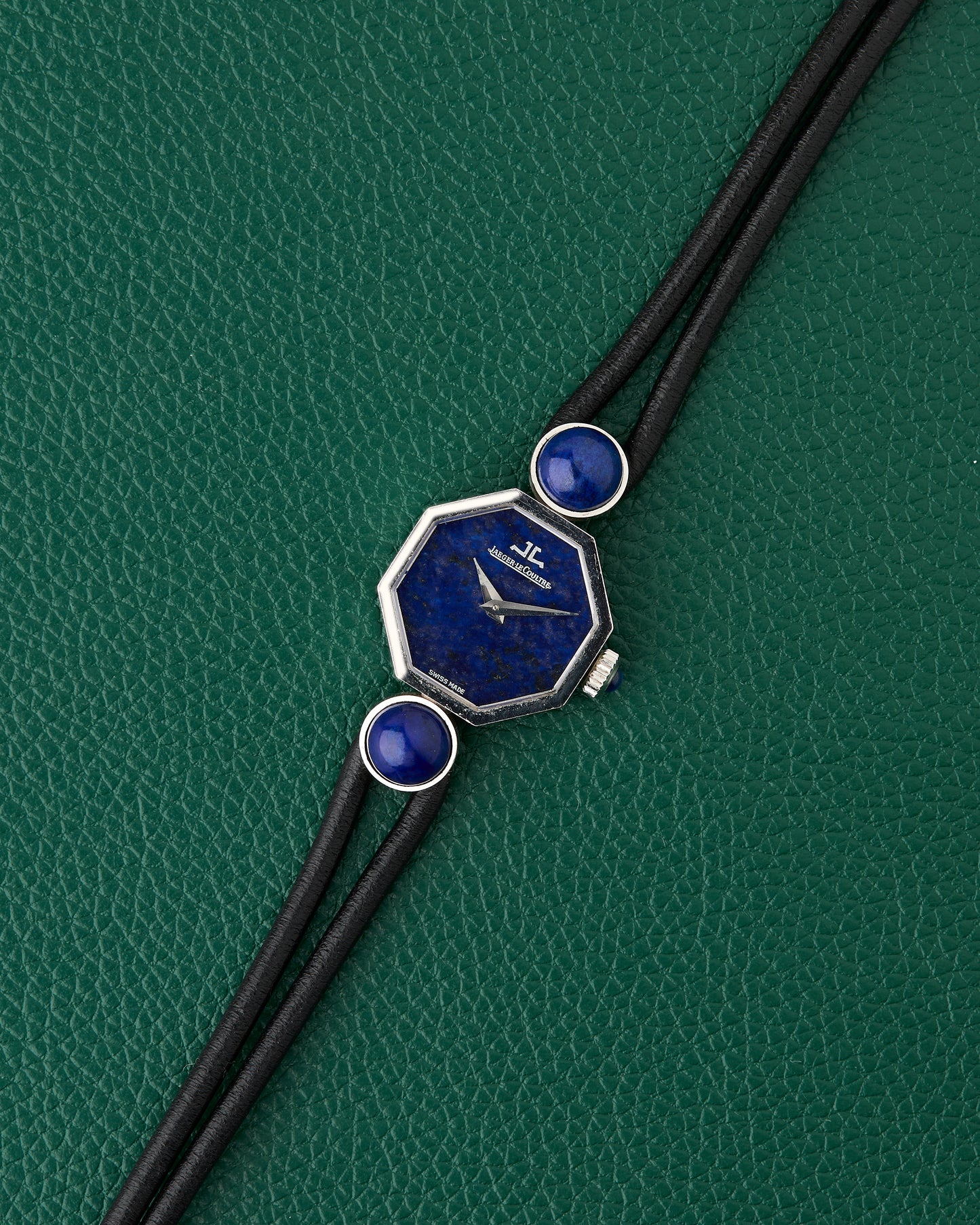 Jaeger-Le Coultre 18k White Gold Octagon Lapis Lazuli Dial