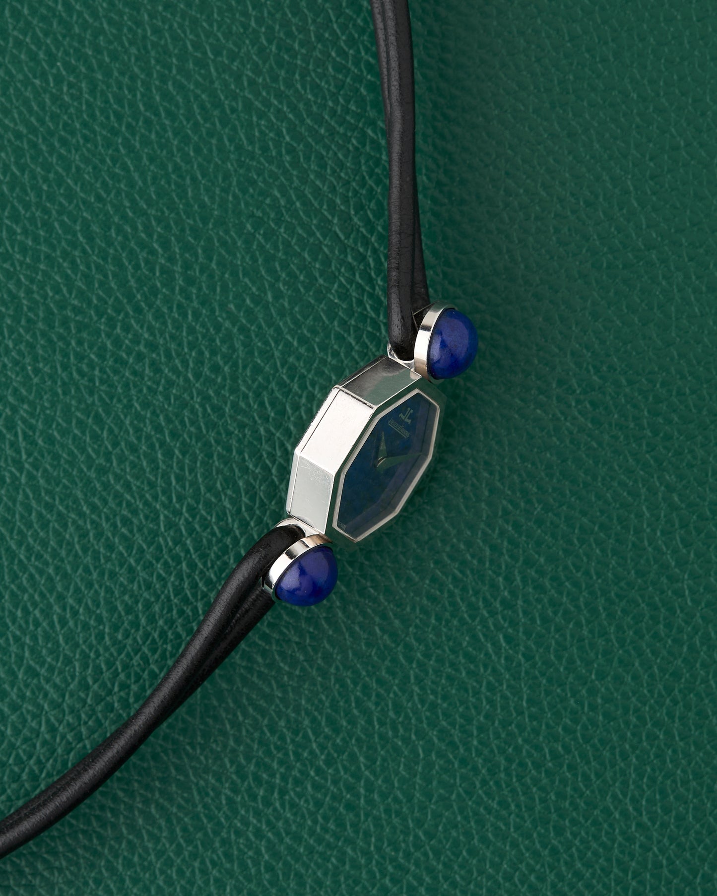 Jaeger-Le Coultre 18k White Gold Octagon Lapis Lazuli Dial