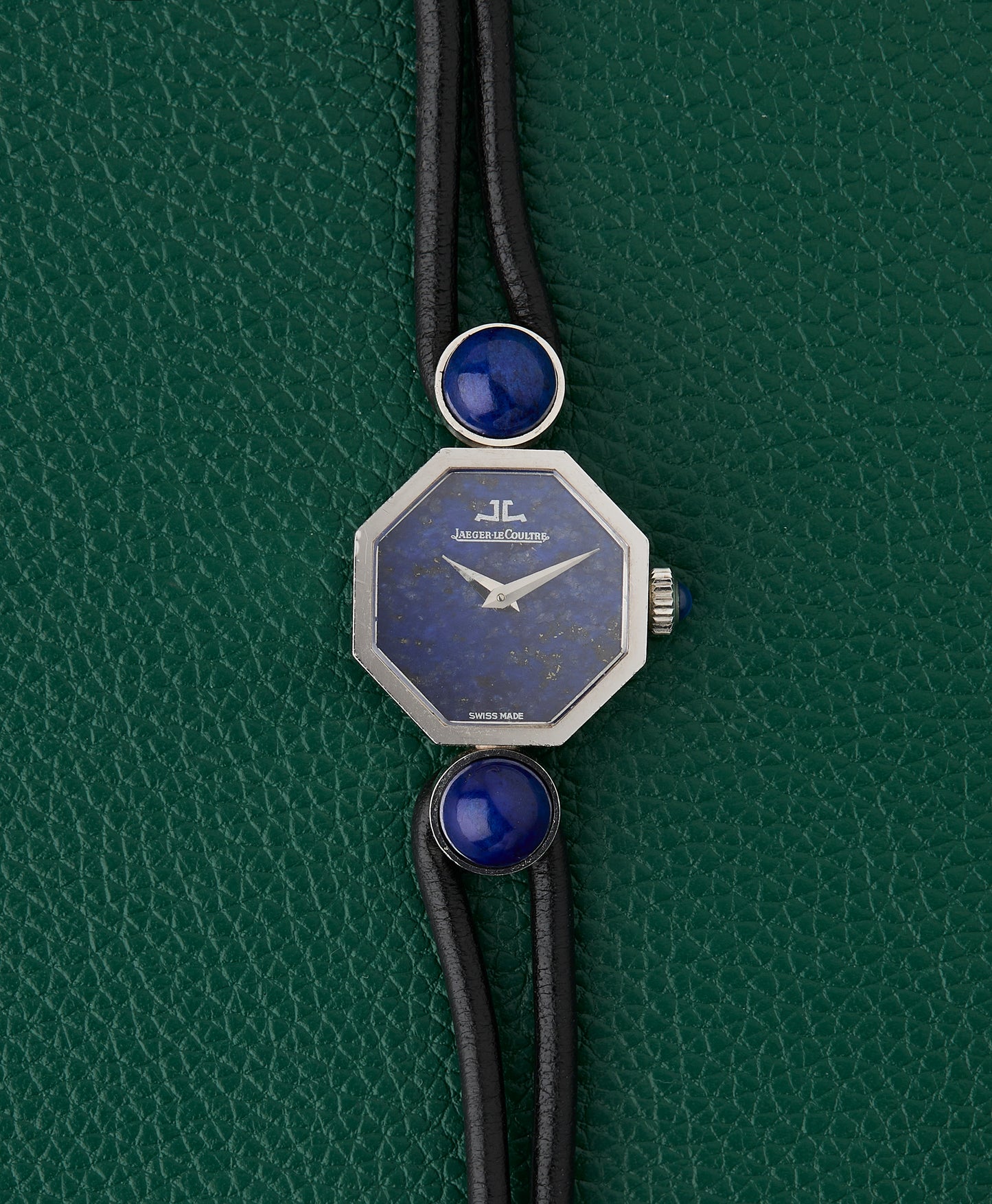 Jaeger-Le Coultre 18k White Gold Octagon Lapis Lazuli Dial