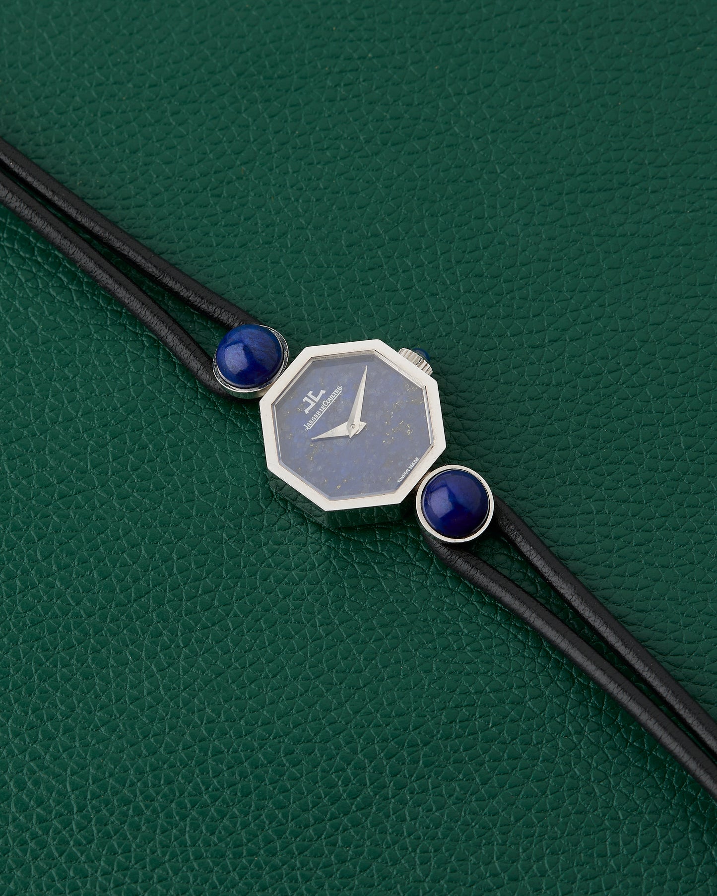 Jaeger-Le Coultre 18k White Gold Octagon Lapis Lazuli Dial